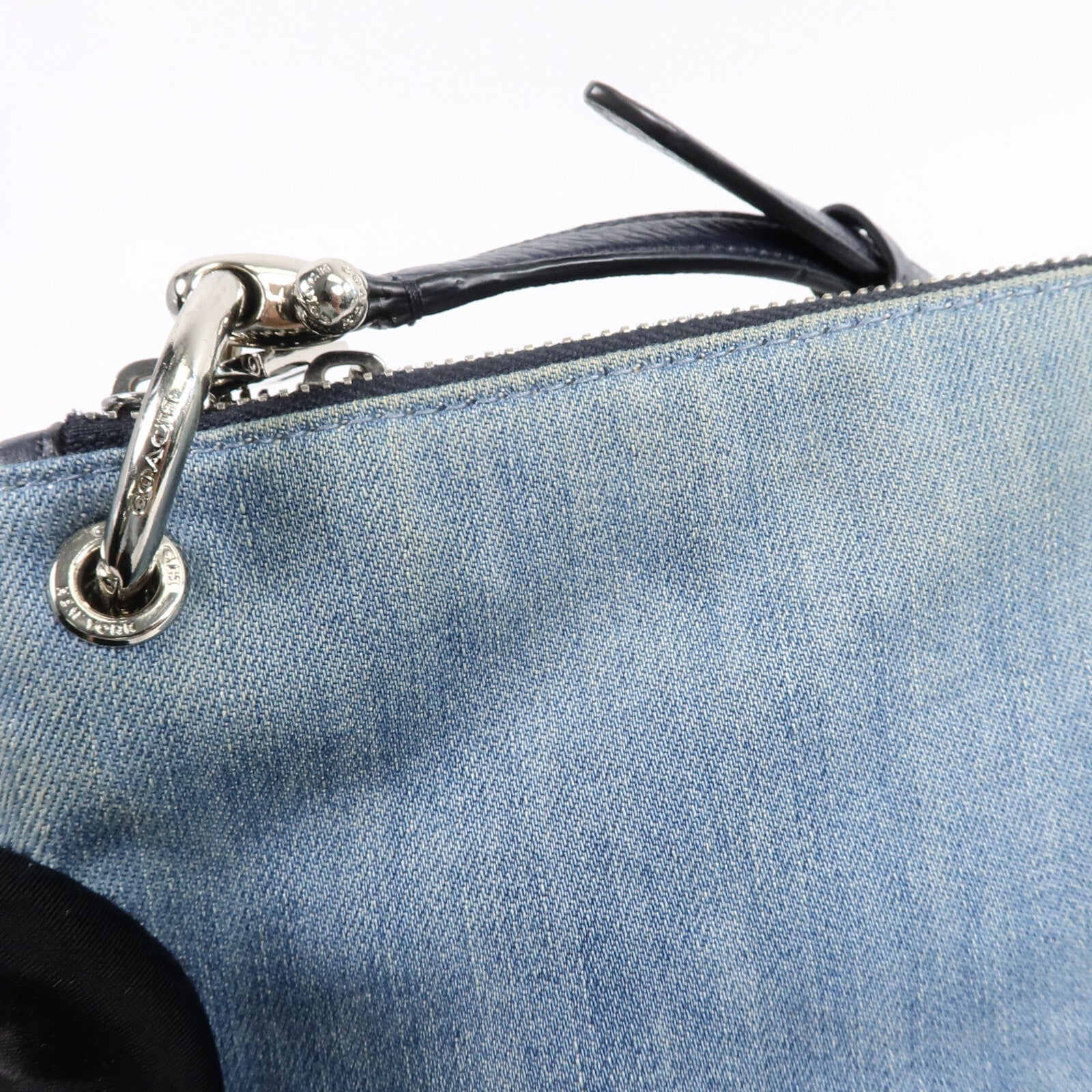 COACH 牛仔布Shoulder Bag肩背袋