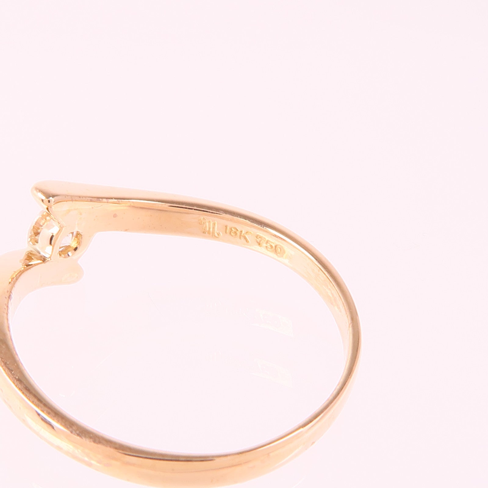 JEWELRY Diamond Ring 18K Pink Gold US#6.5