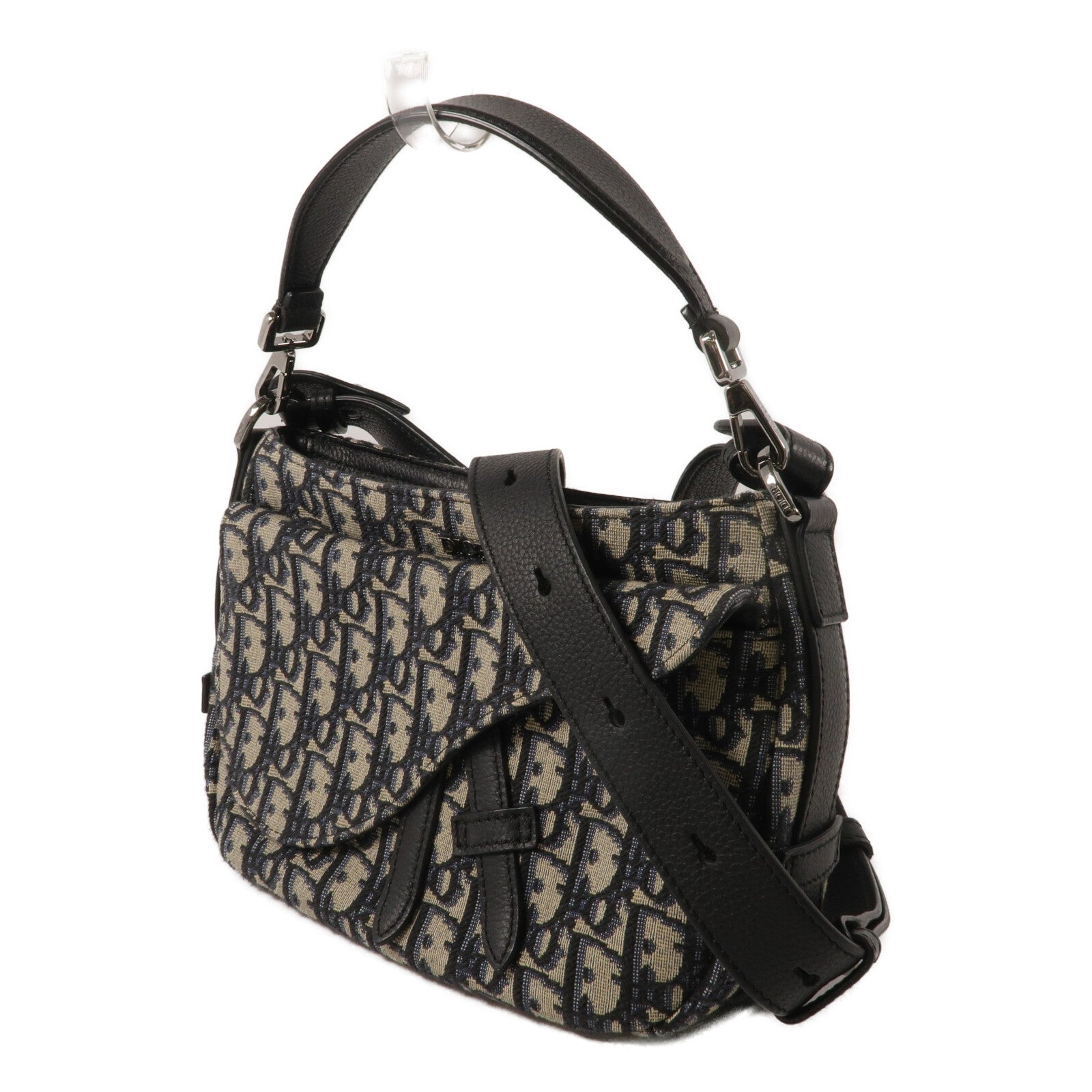 Dior 帆布Mini Saddle Soft Bag手挽肩背兩用袋
