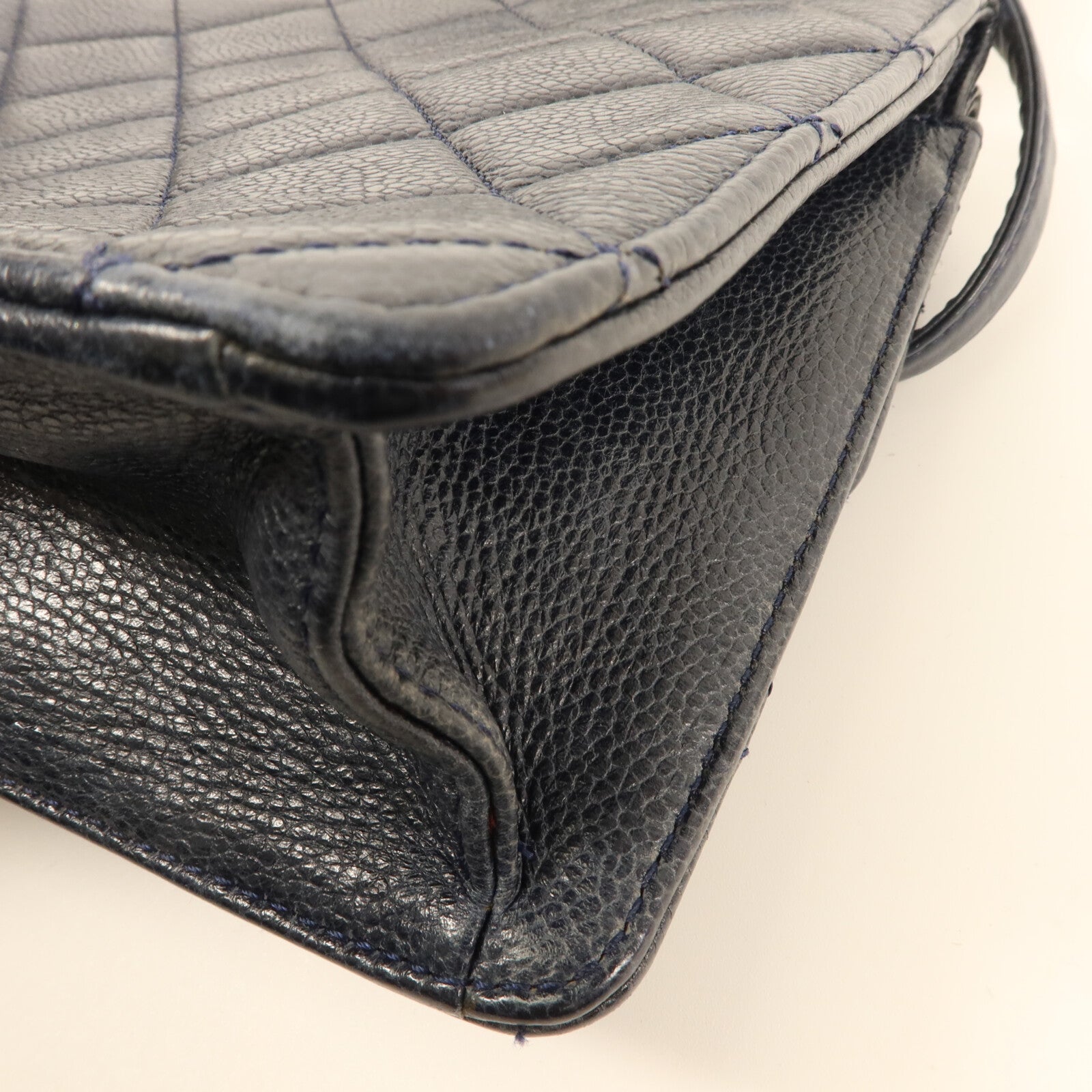 CHANEL 牛皮皮革Magnetic Bag鏈帶手挽肩背兩用袋