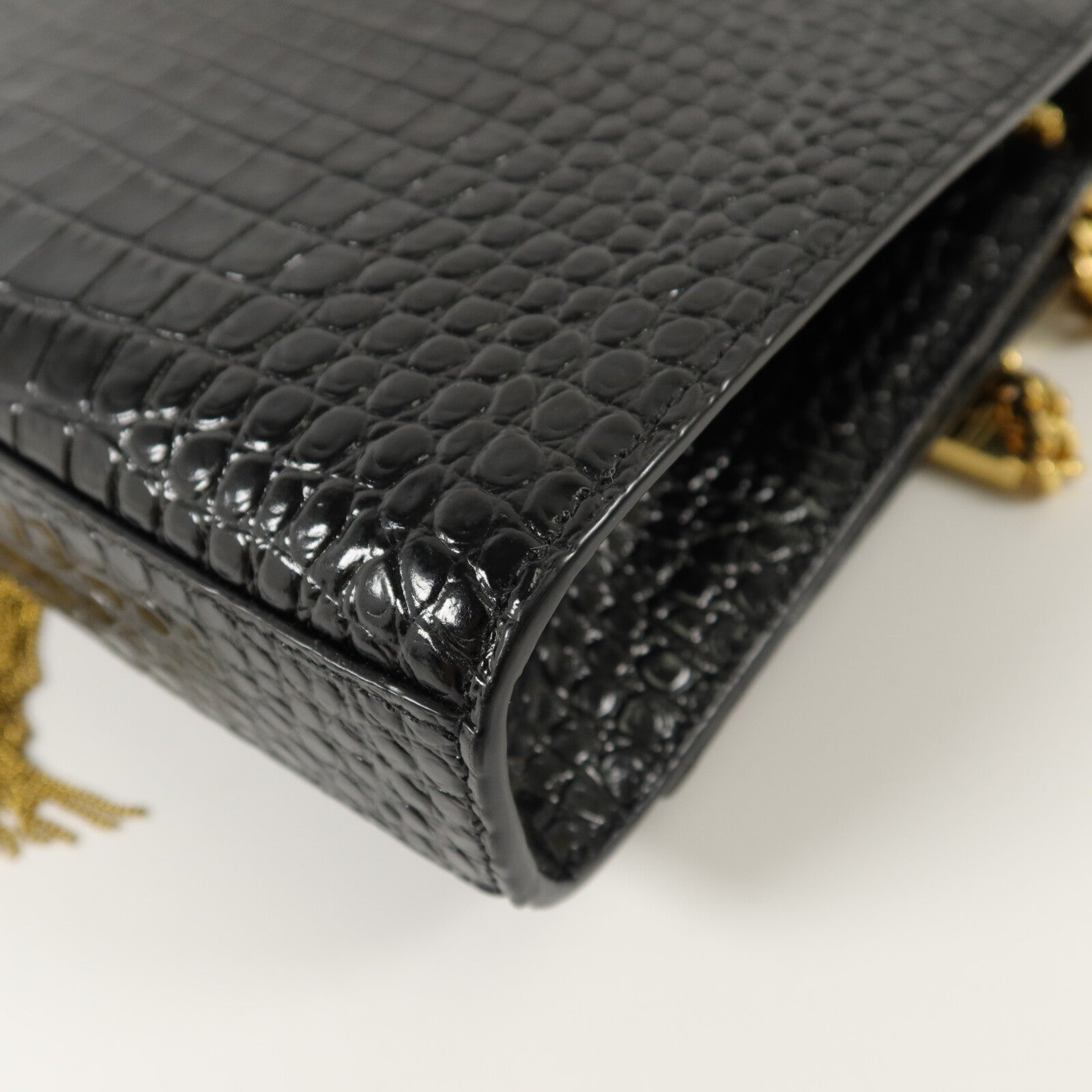 SAINT LAURENT 牛皮皮革Kate Medium Tassel鏈帶肩背袋
