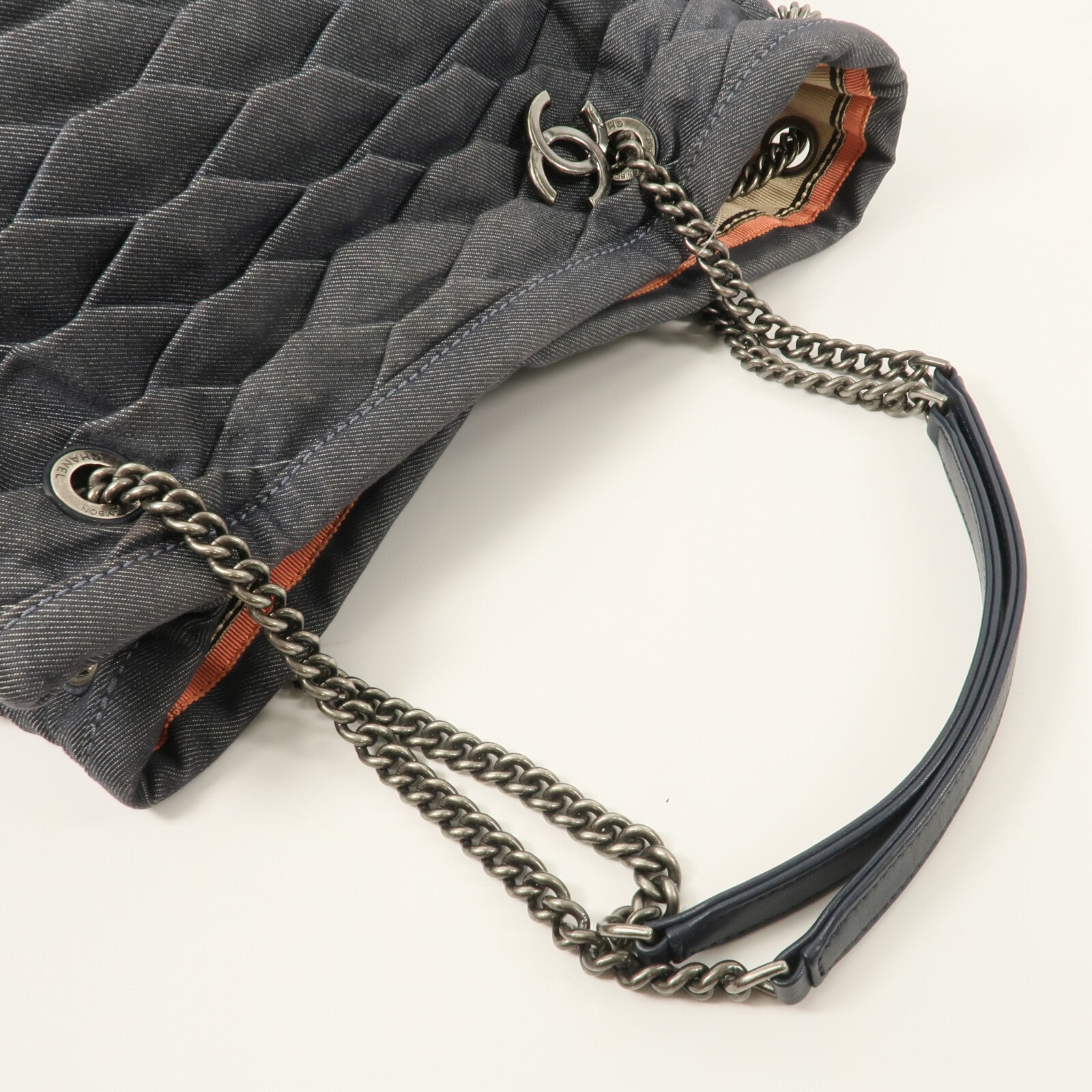 CHANEL 牛仔布CC Shopping Tote手挽袋