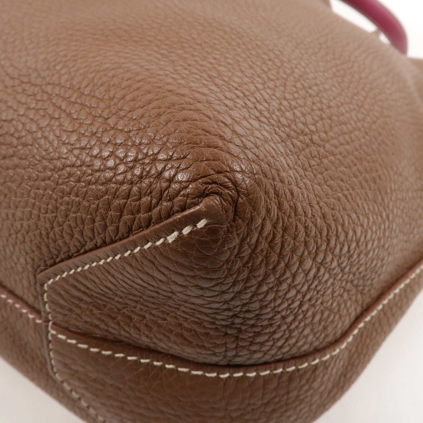 HERMES Clemence皮革Double Sens 45肩背袋Tosca/Alezan