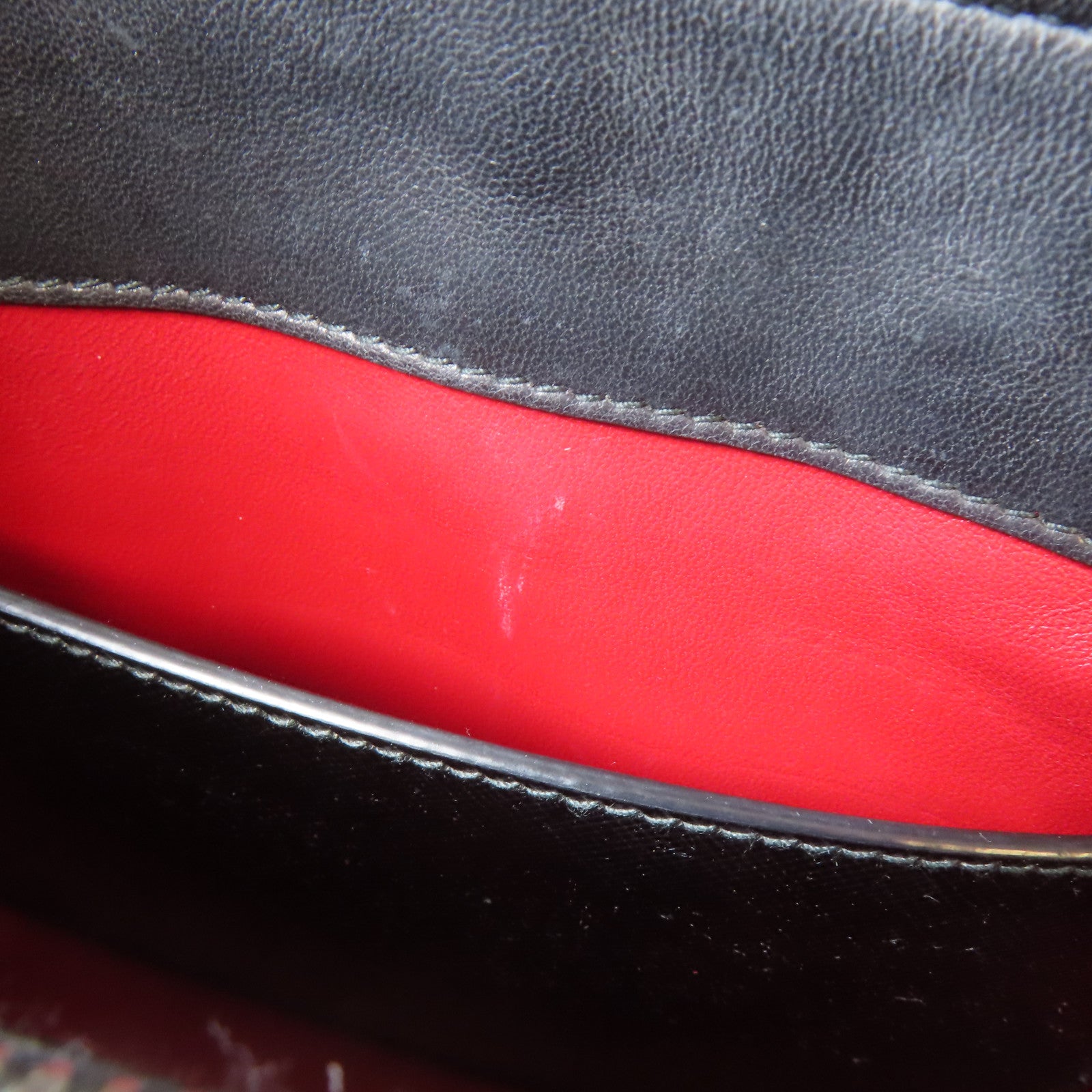 PRADA 牛皮皮革Saffiano Cuir Tote Handbag銀扣手挽肩背兩用袋黑色