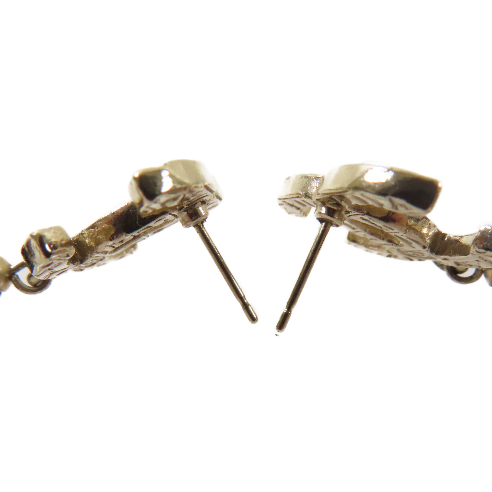 CHANEL 【激減優惠】金屬/PVC CC Earrings耳環黑色/金色