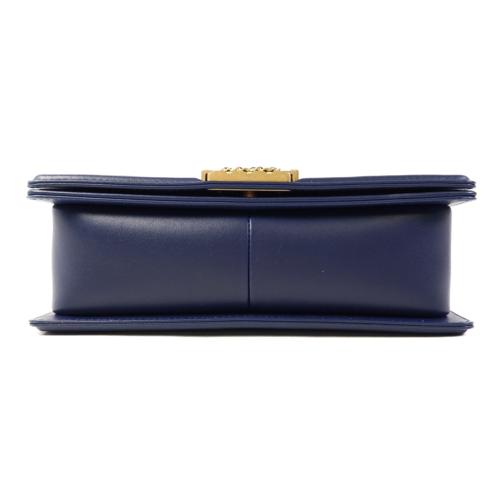 CHANEL 牛皮皮革Boy 25金扣鏈帶肩背袋