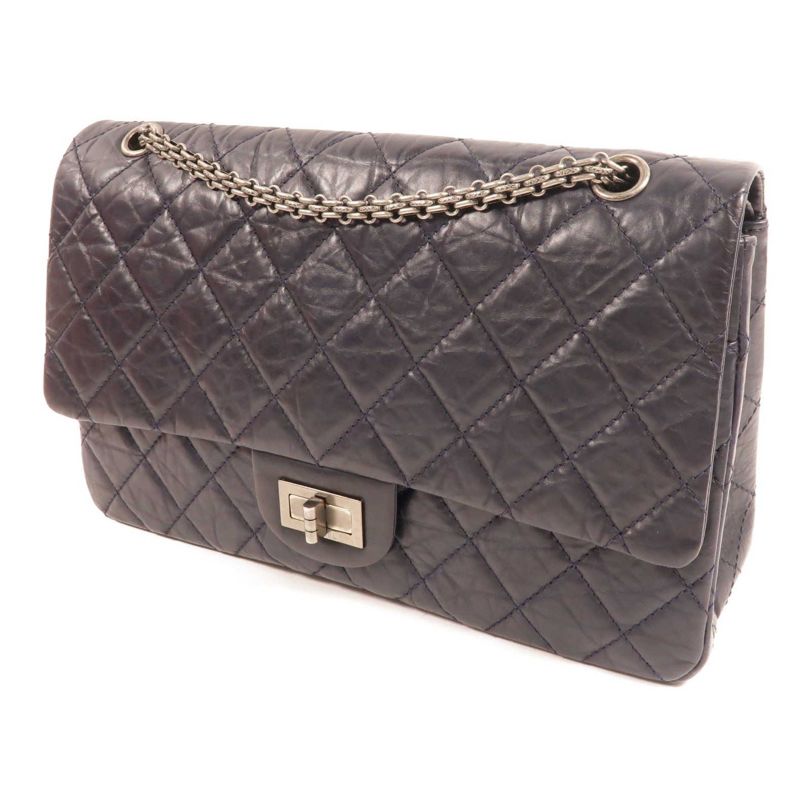 CHANEL 牛皮皮革Chanel 2.55 Large鏈帶肩背袋