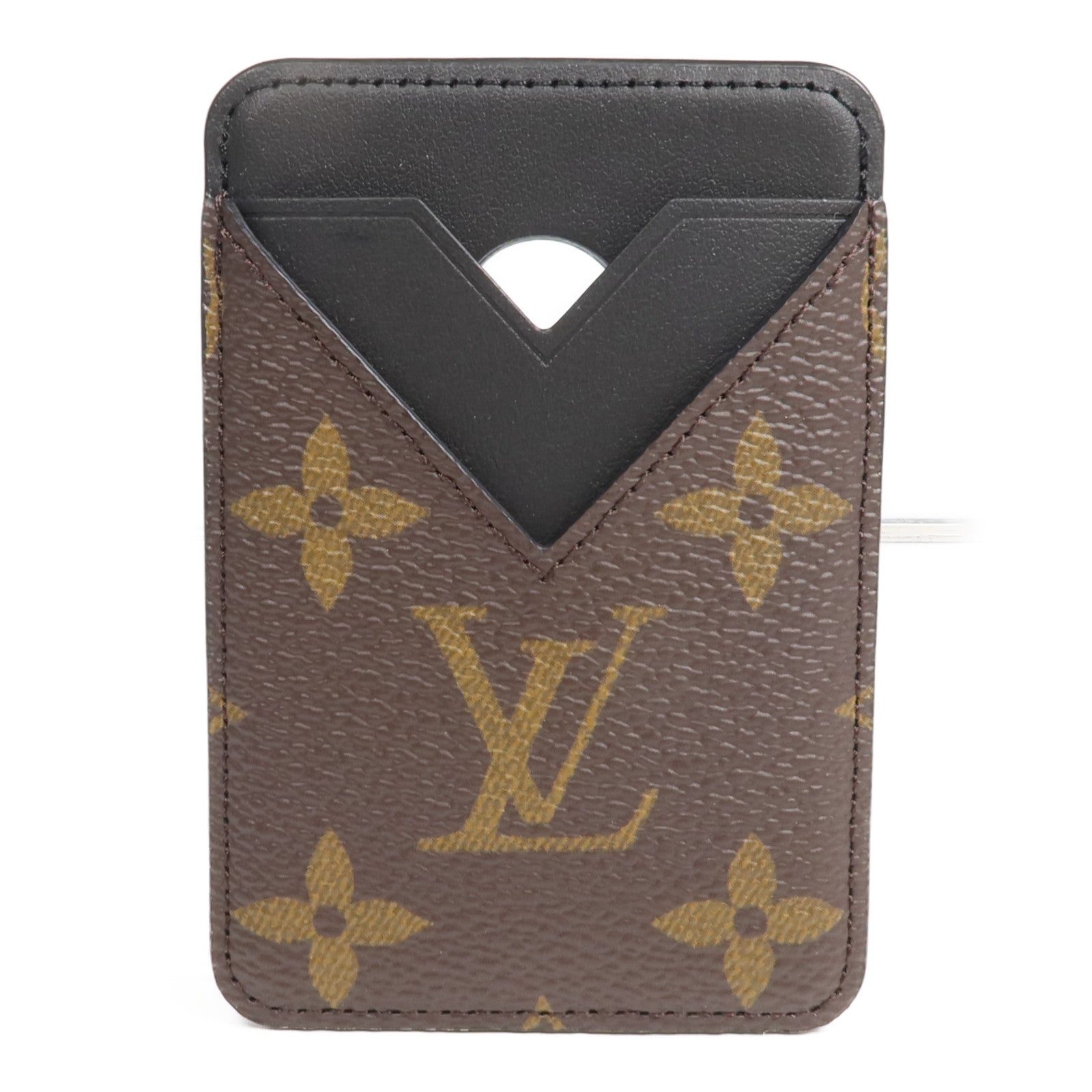 LOUIS VUITTON Monogram Macassar Magnetic Card Holder卡片套