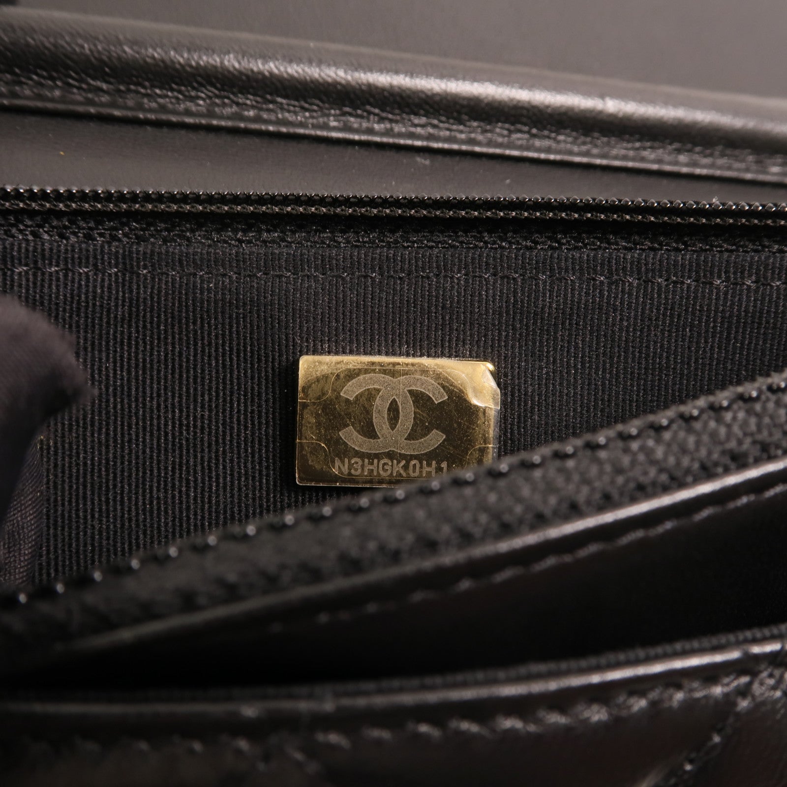 CHANEL 羊皮皮革Wallet On Chain金扣鏈帶肩背袋