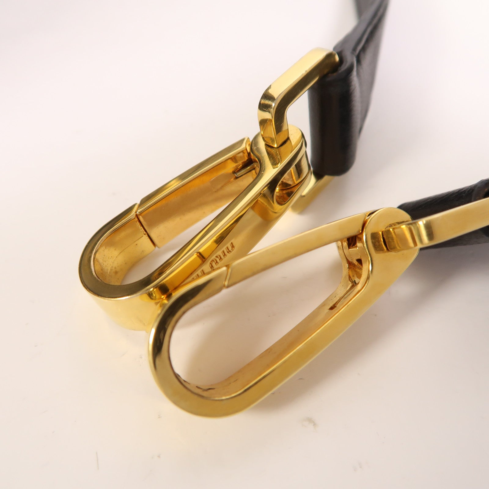 Miu Miu 羊皮皮革2 Way Shoulder金扣手挽肩背兩用袋