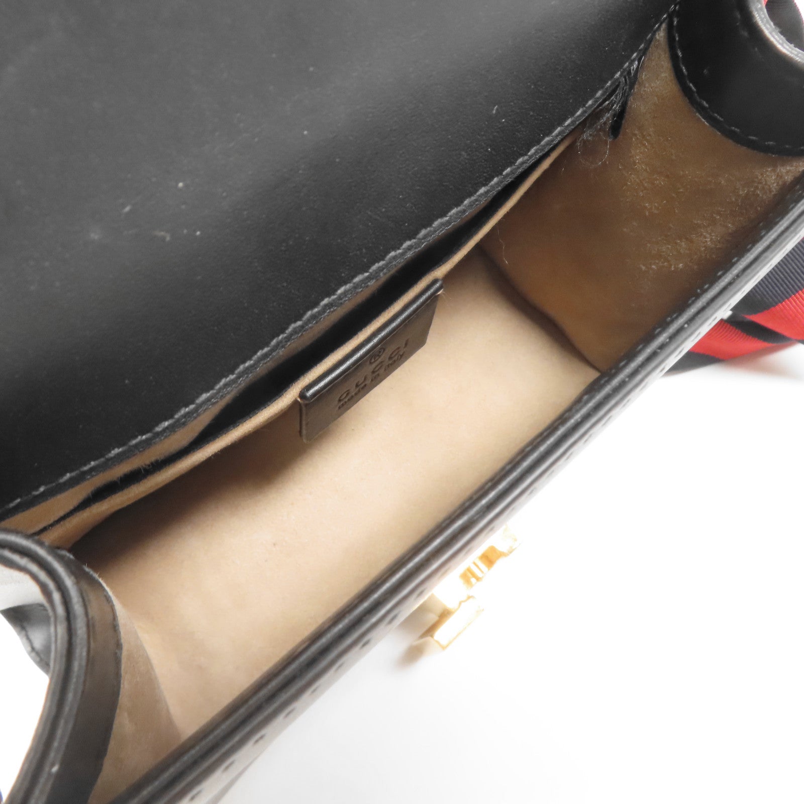 GUCCI 皮革Sylvie Chain Shoulder Bag金扣肩背袋