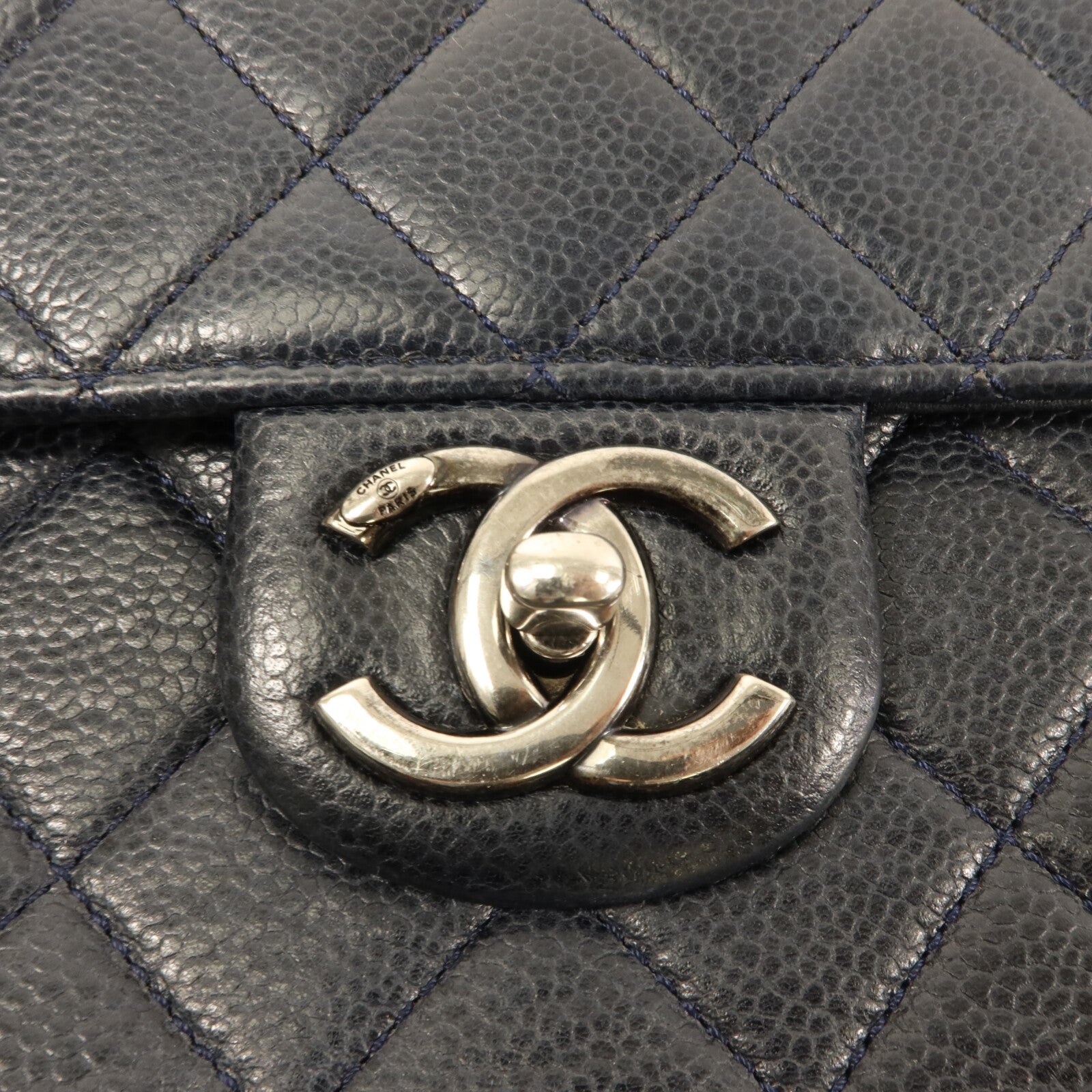 CHANEL 牛皮皮革Magnetic Bag鏈帶手挽肩背兩用袋
