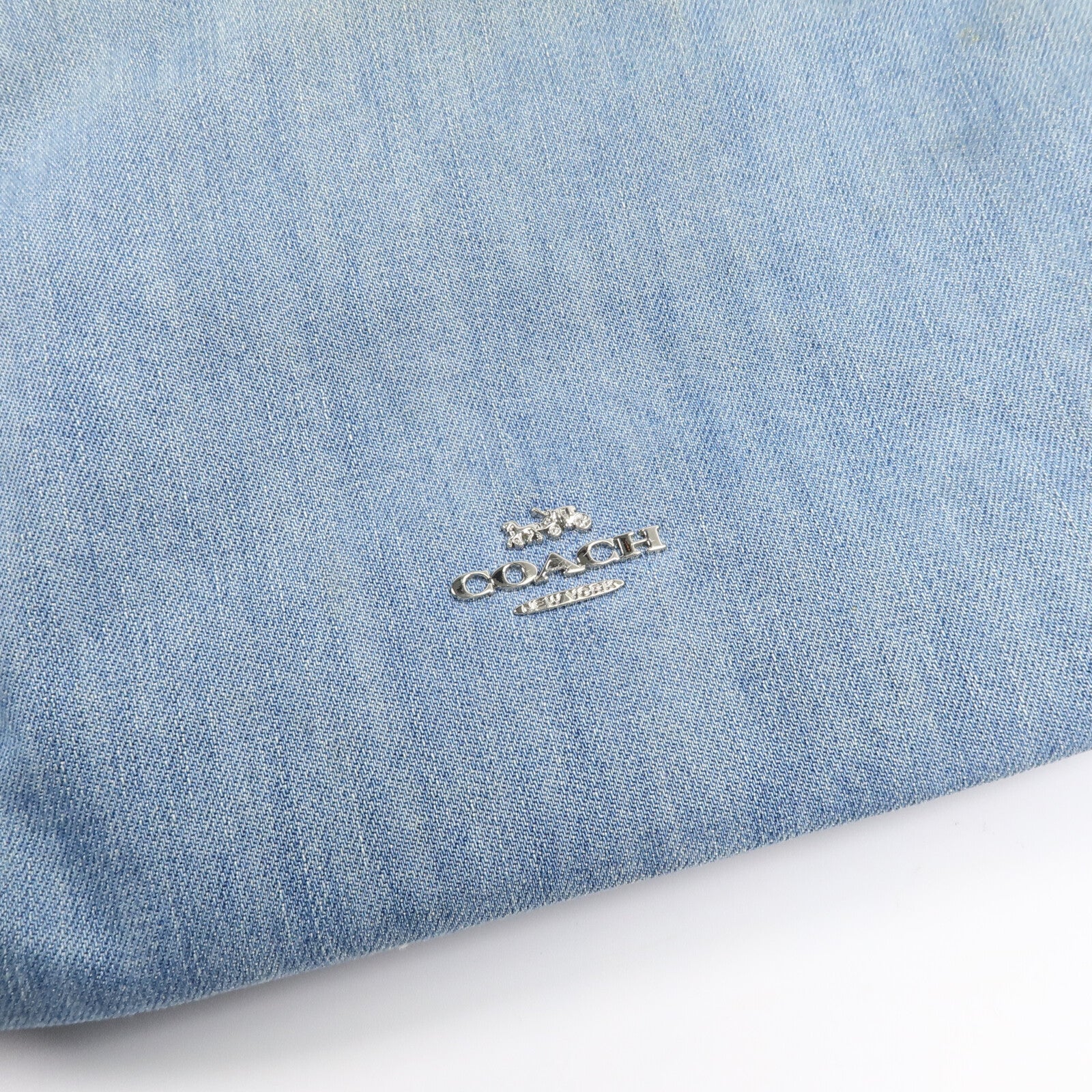 COACH 牛仔布Shoulder Bag肩背袋