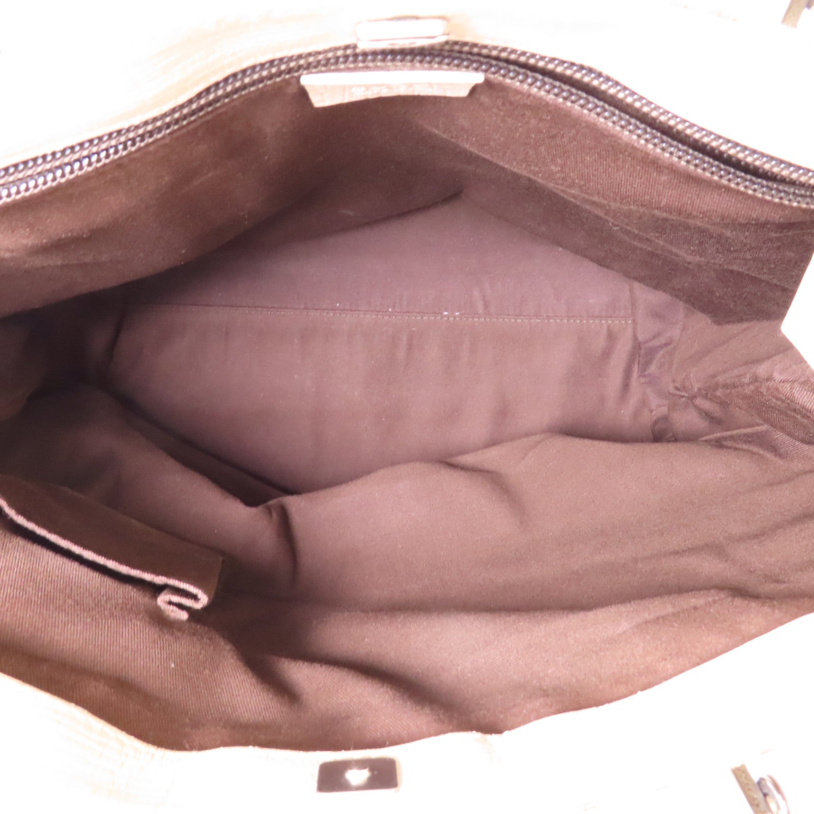 GUCCI 塗層帆布Hand Bag銀扣手挽袋啡色