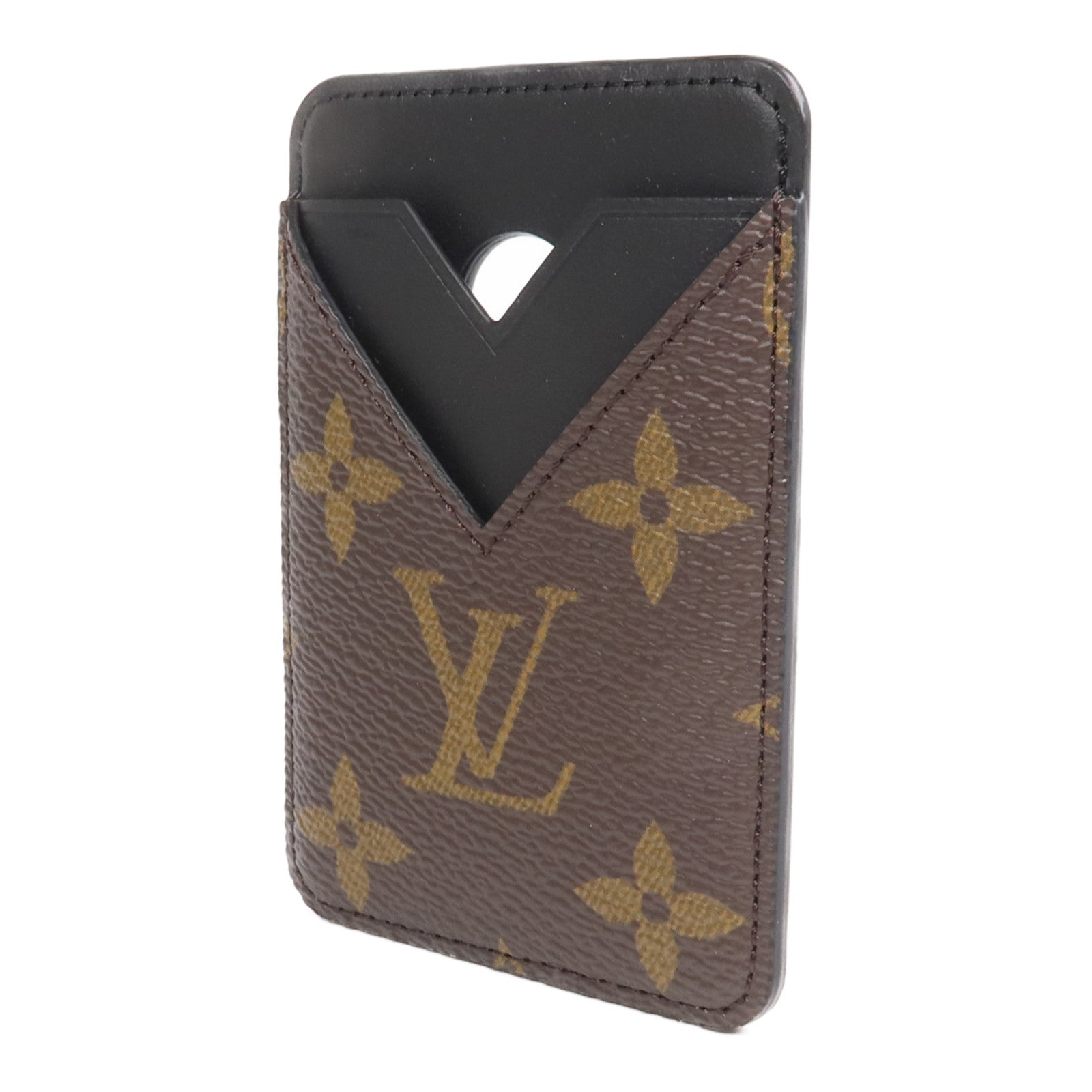 LOUIS VUITTON Monogram Macassar Magnetic Card Holder卡片套