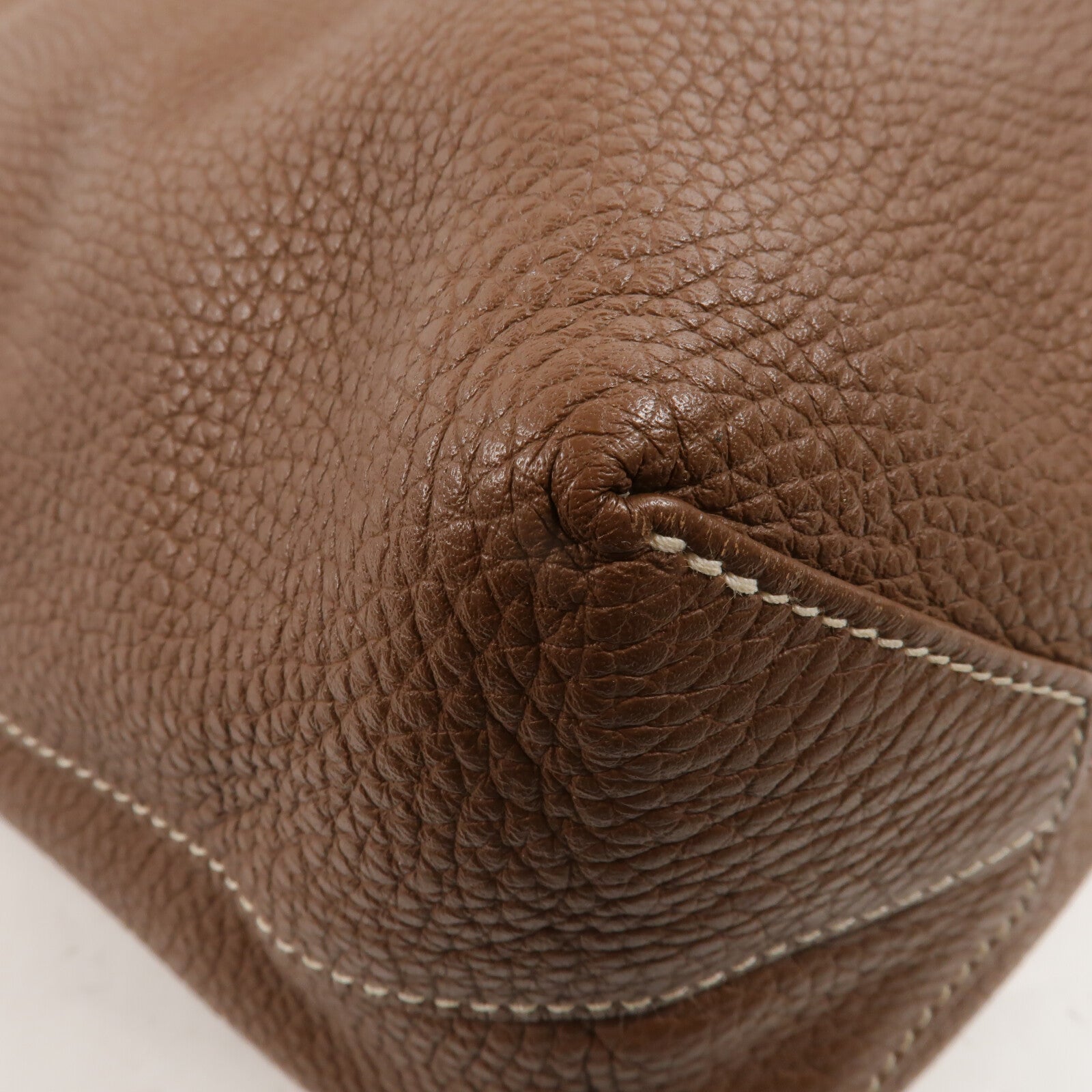 HERMES Clemence皮革Double Sens 45肩背袋Tosca/Alezan