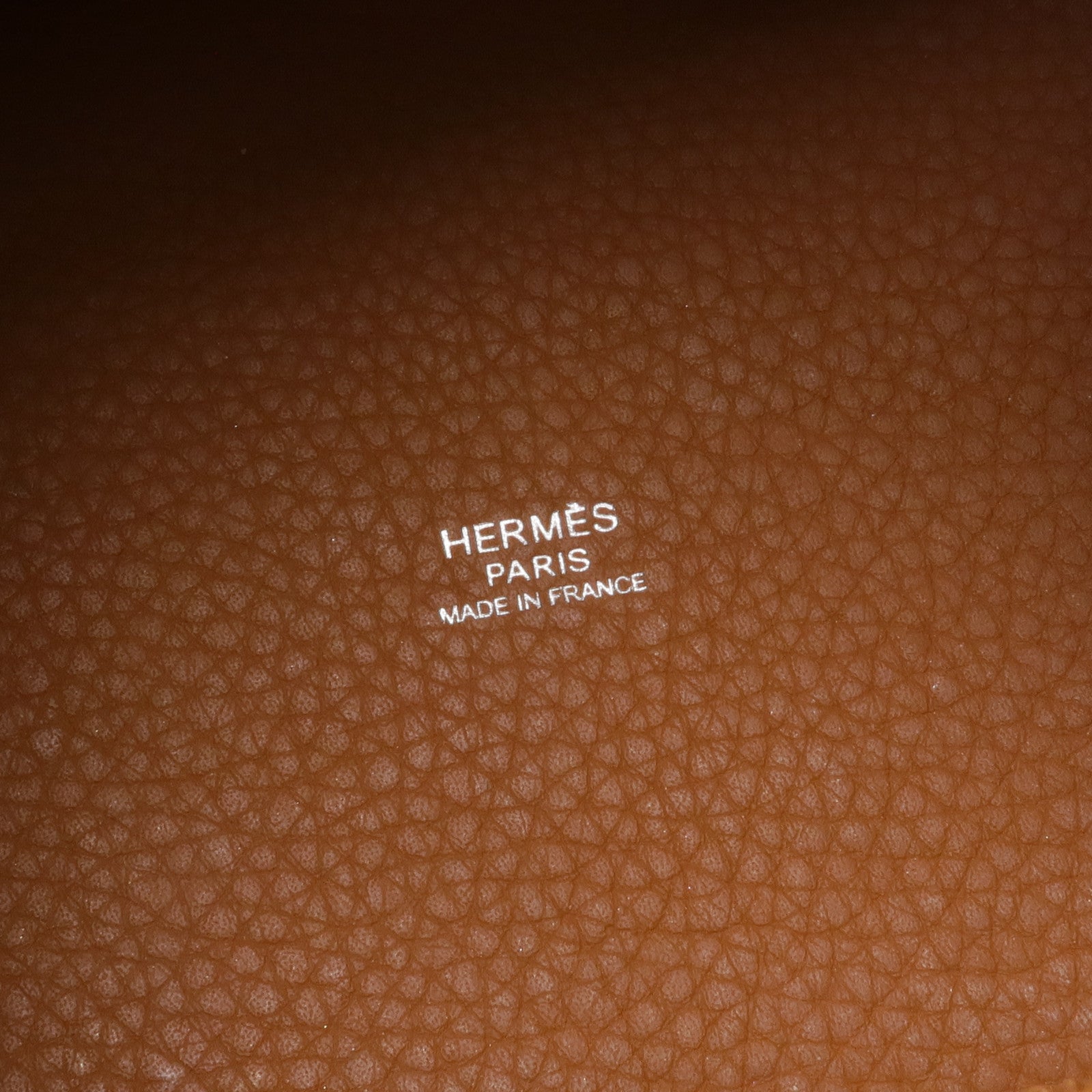 HERMES Clemence皮革Picotin PM銀扣手挽袋Gold