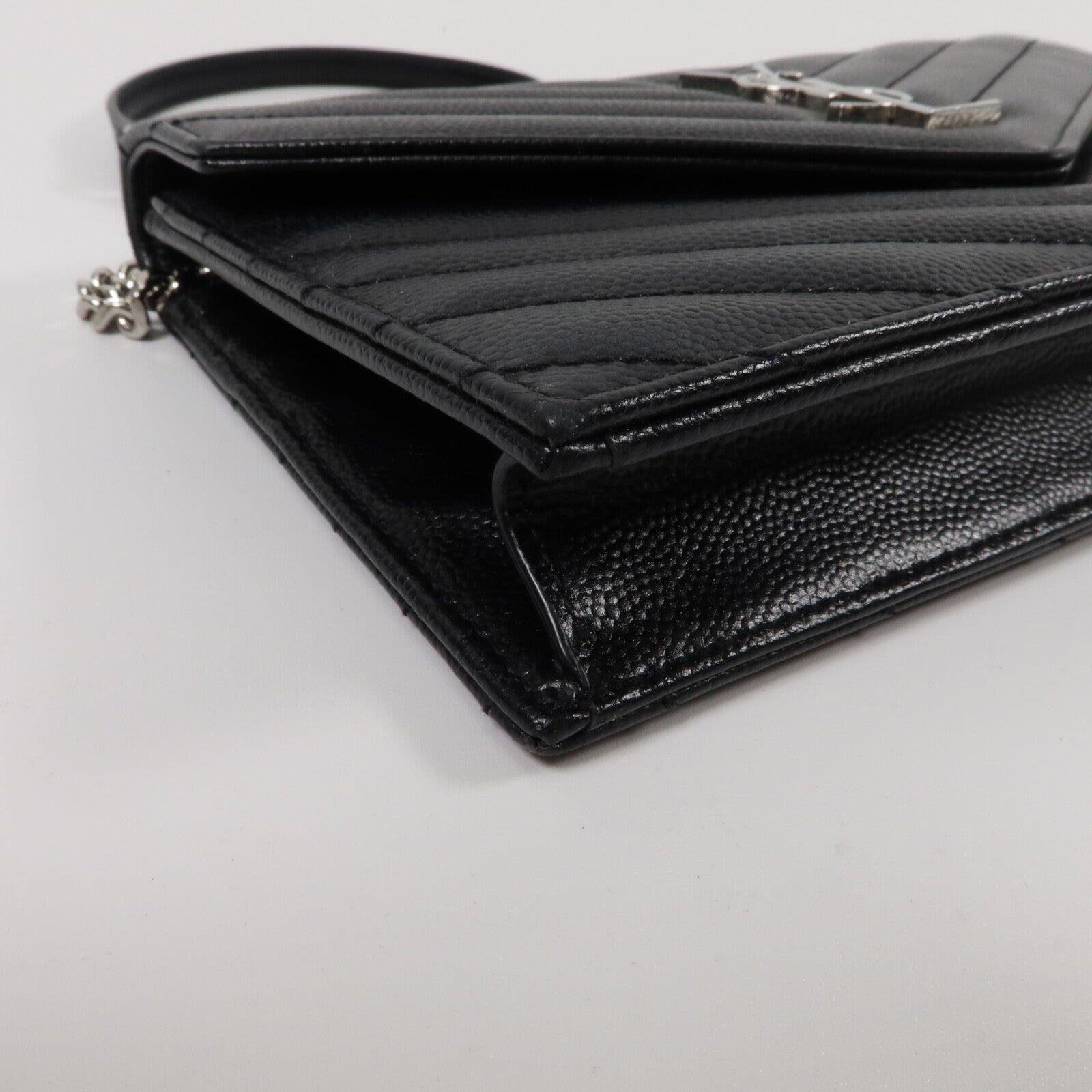SAINT LAURENT 牛皮皮革Cassandra Envelope Chain Wallet鏈帶肩背袋