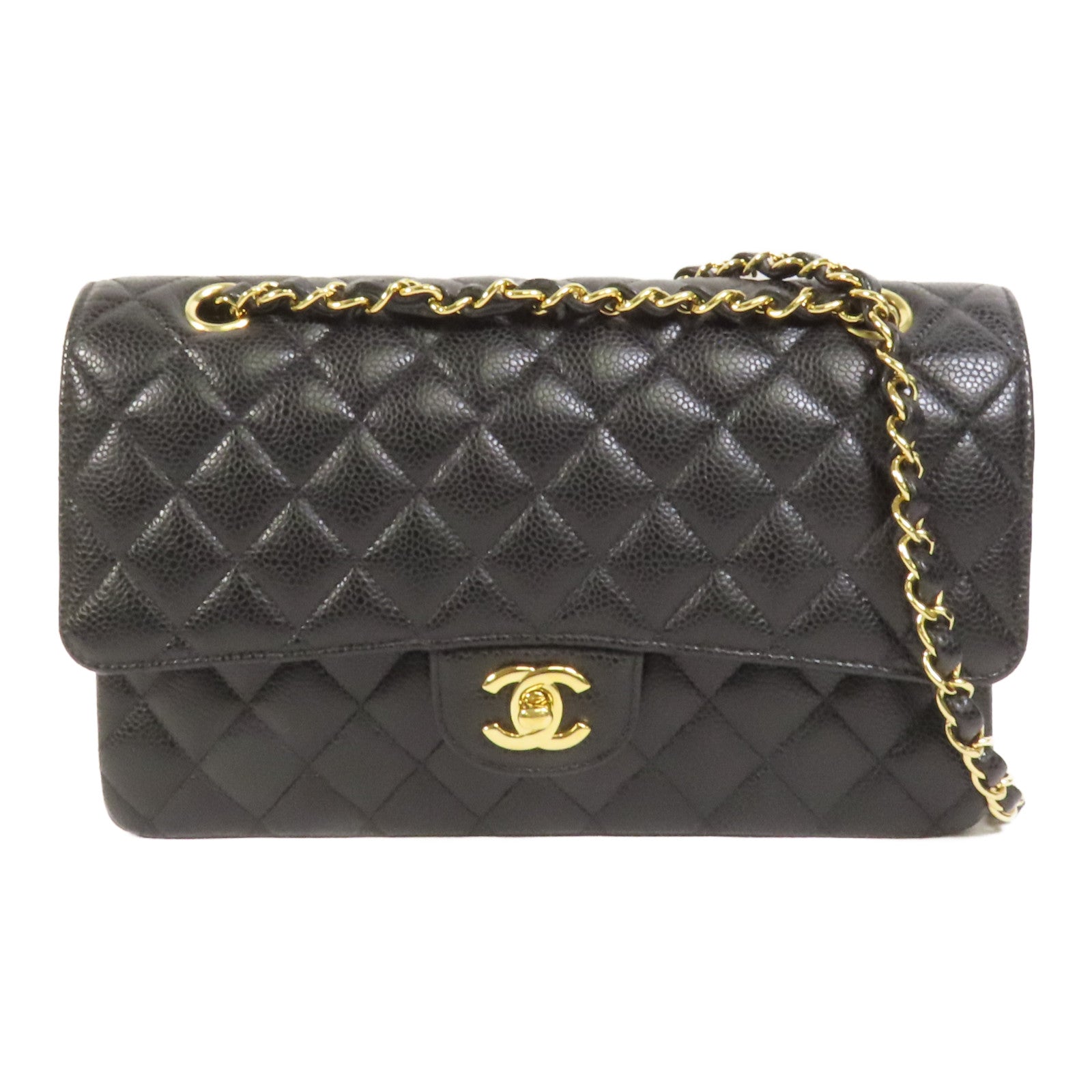 CHANEL 牛皮皮革Classic 25金扣鏈帶肩背袋