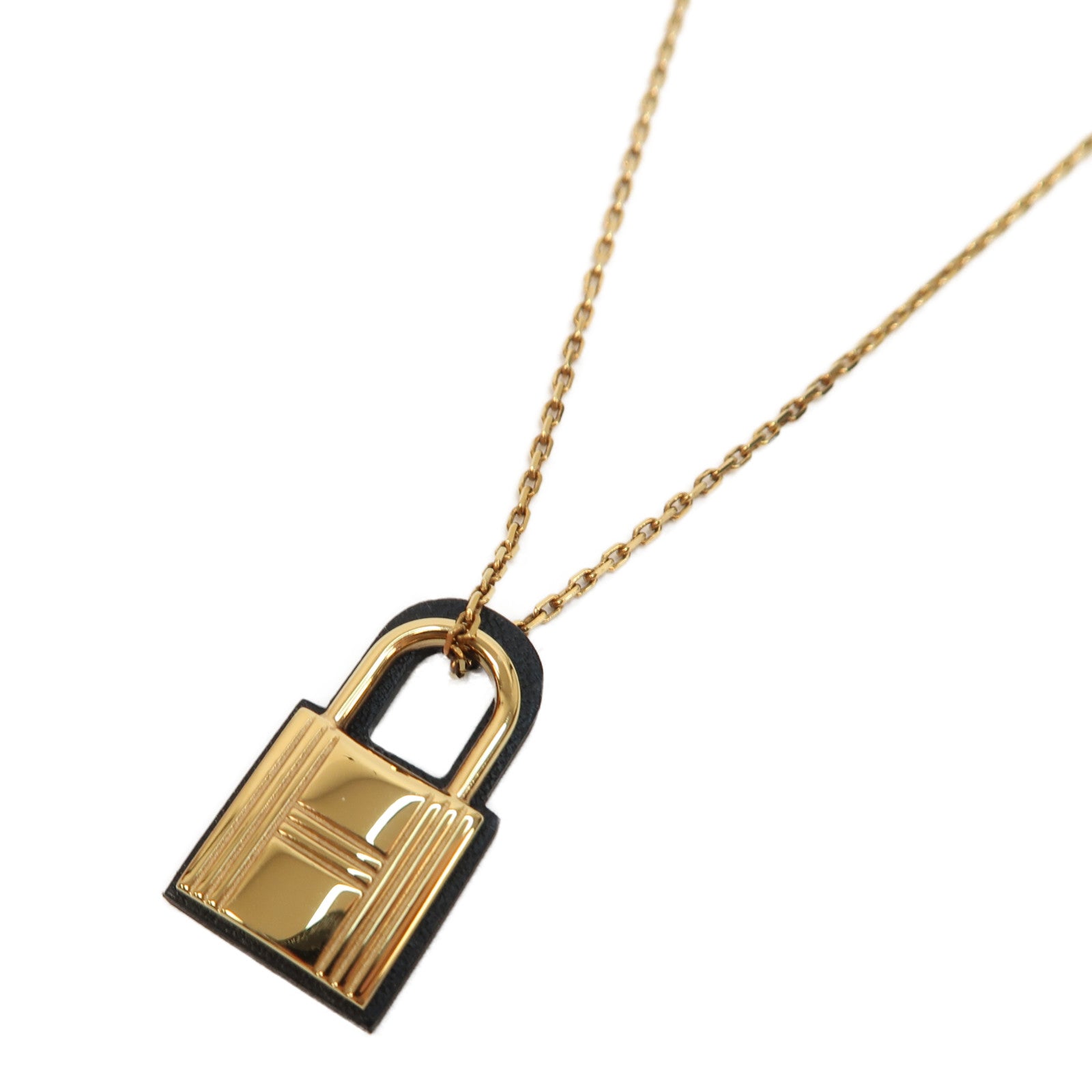 HERMES 金屬Necklace項鍊黑色/金色