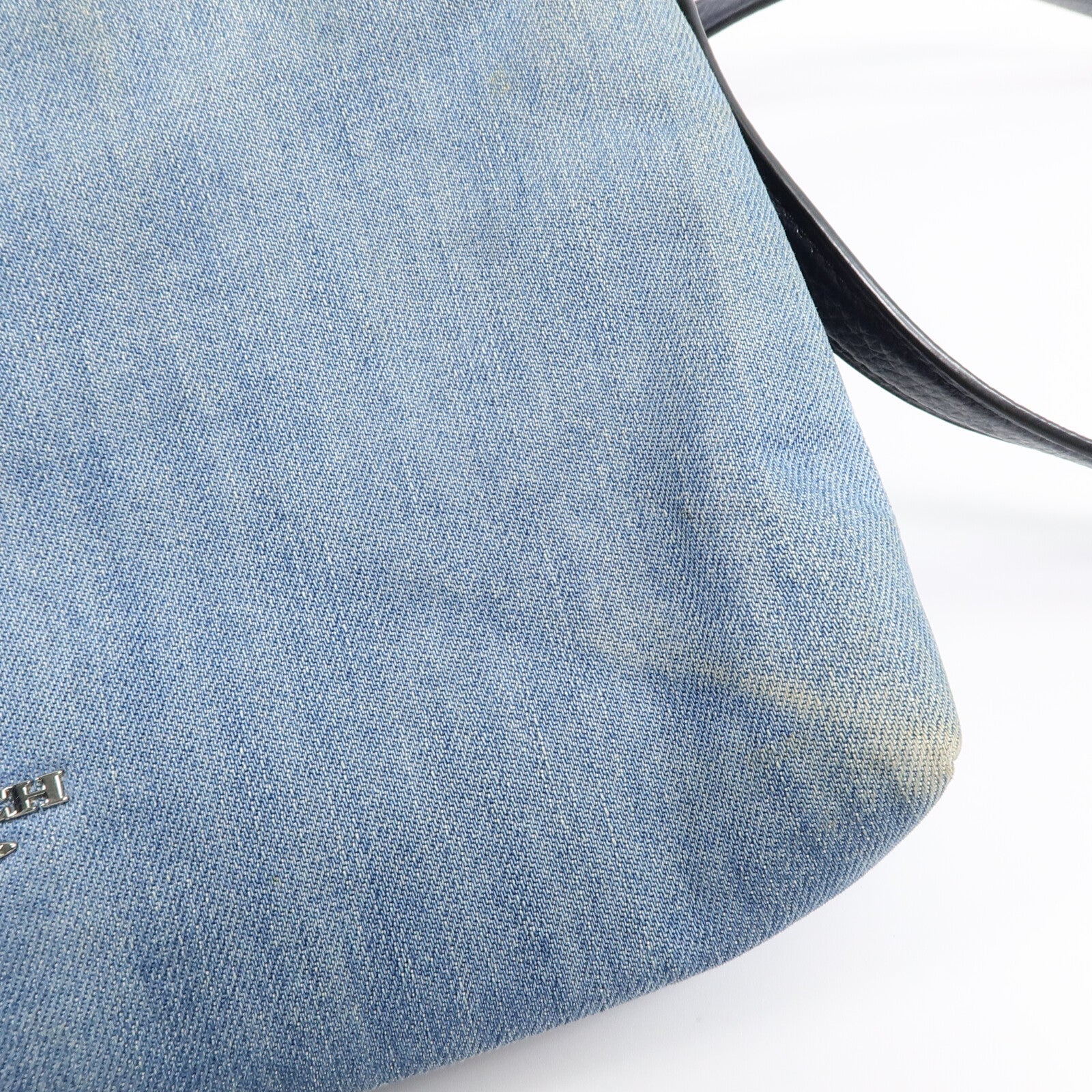 COACH 牛仔布Shoulder Bag肩背袋