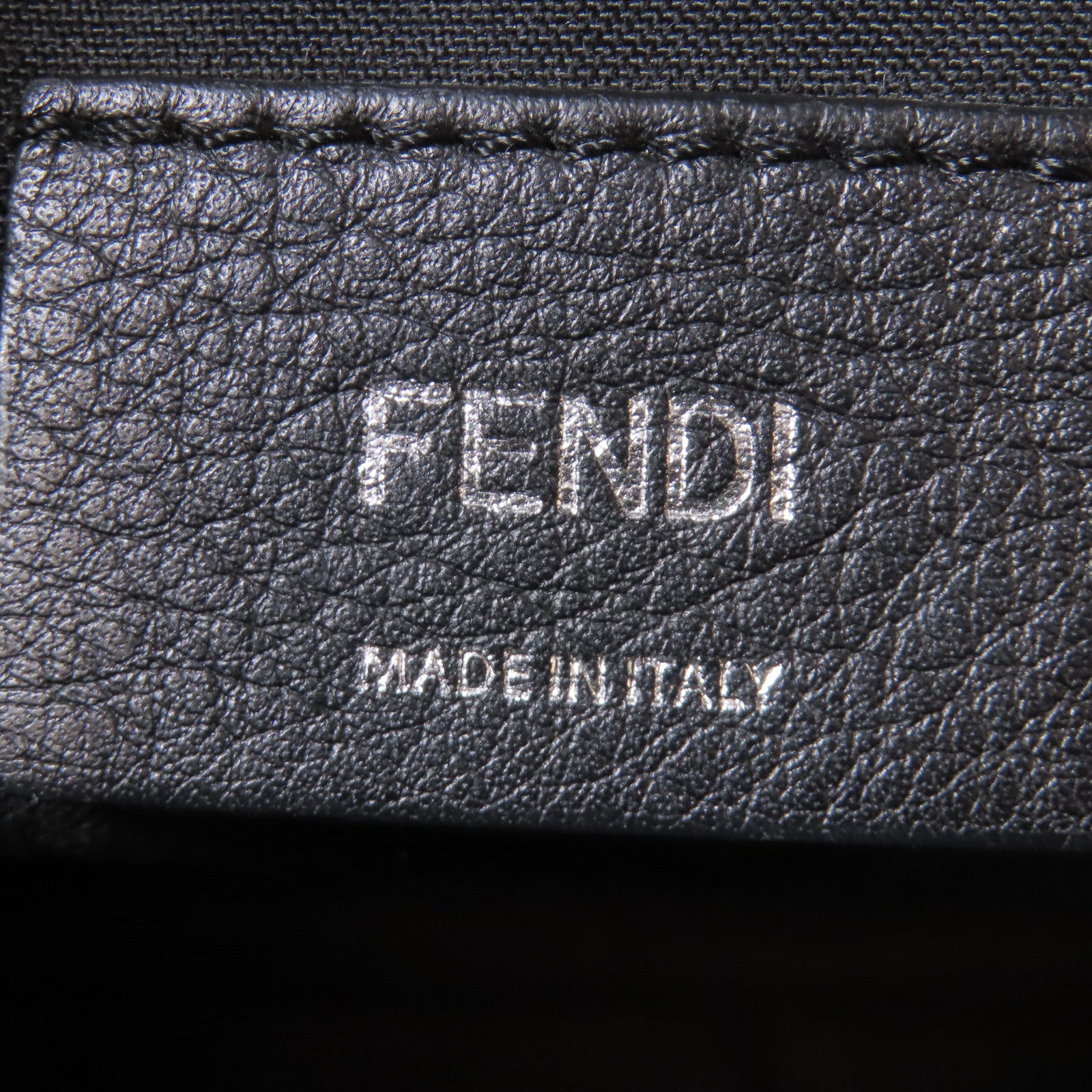 FENDI 牛皮皮革By The Way銀扣手挽肩背兩用袋黑色