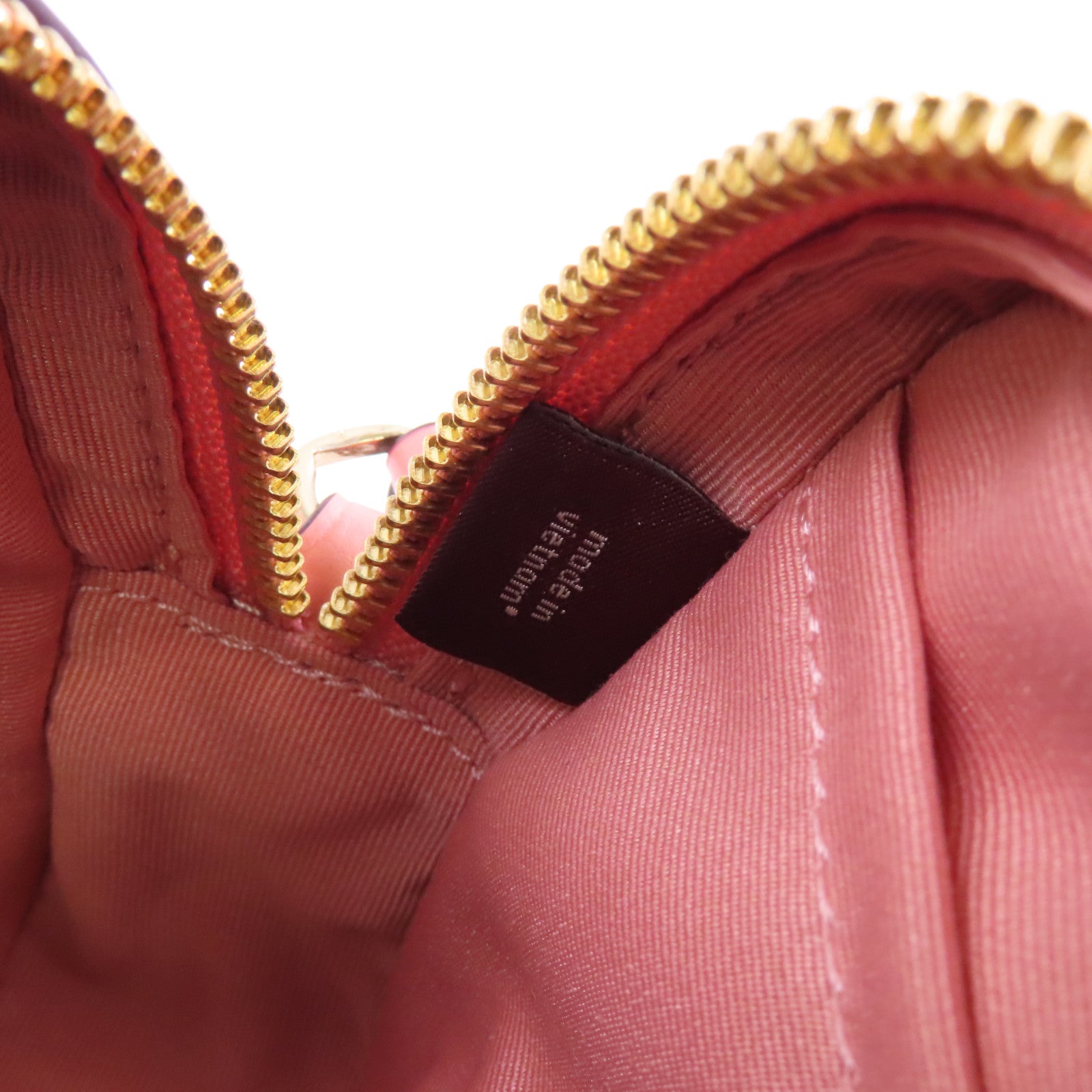 COACH 塗層帆布Mini Camera Bag金扣肩背袋粉紅色/棕色