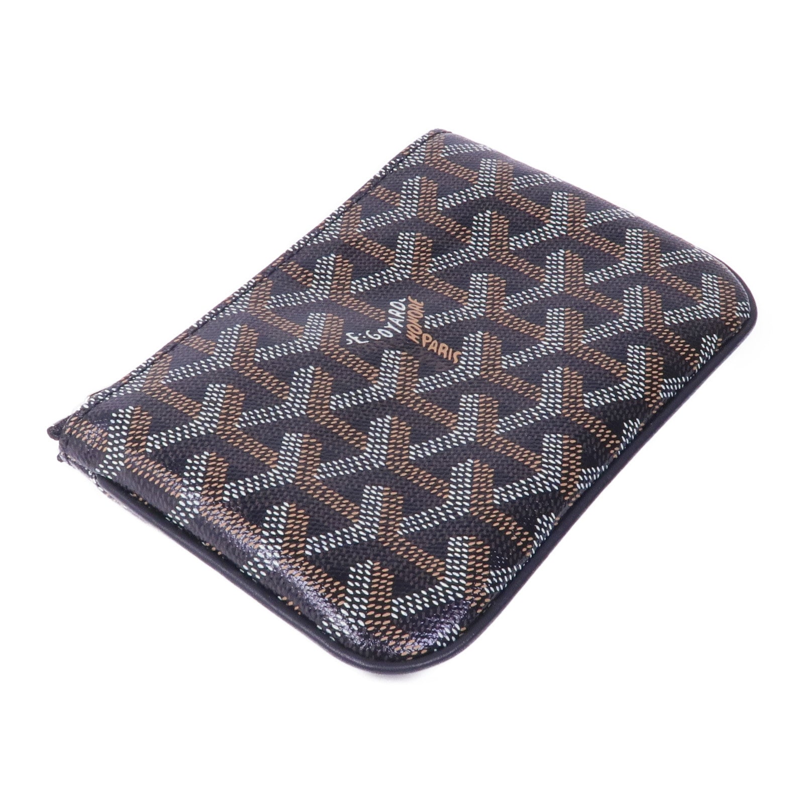 GOYARD 塗層帆布Pouch銀扣手拿包