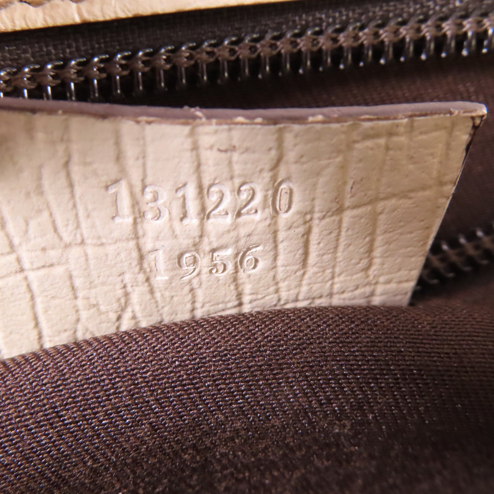 GUCCI 塗層帆布Hand Bag銀扣手挽袋啡色