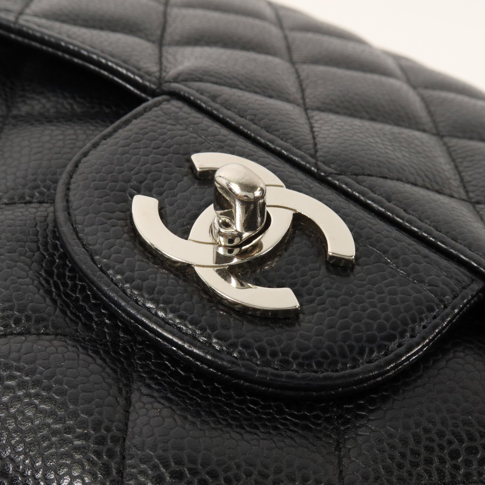 CHANEL 牛皮皮革Large Classic鏈帶肩背袋