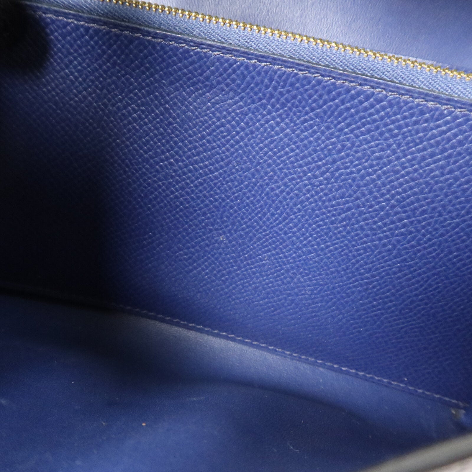 HERMES Epsom皮革Constance To Go肩背袋Bleu Saphir