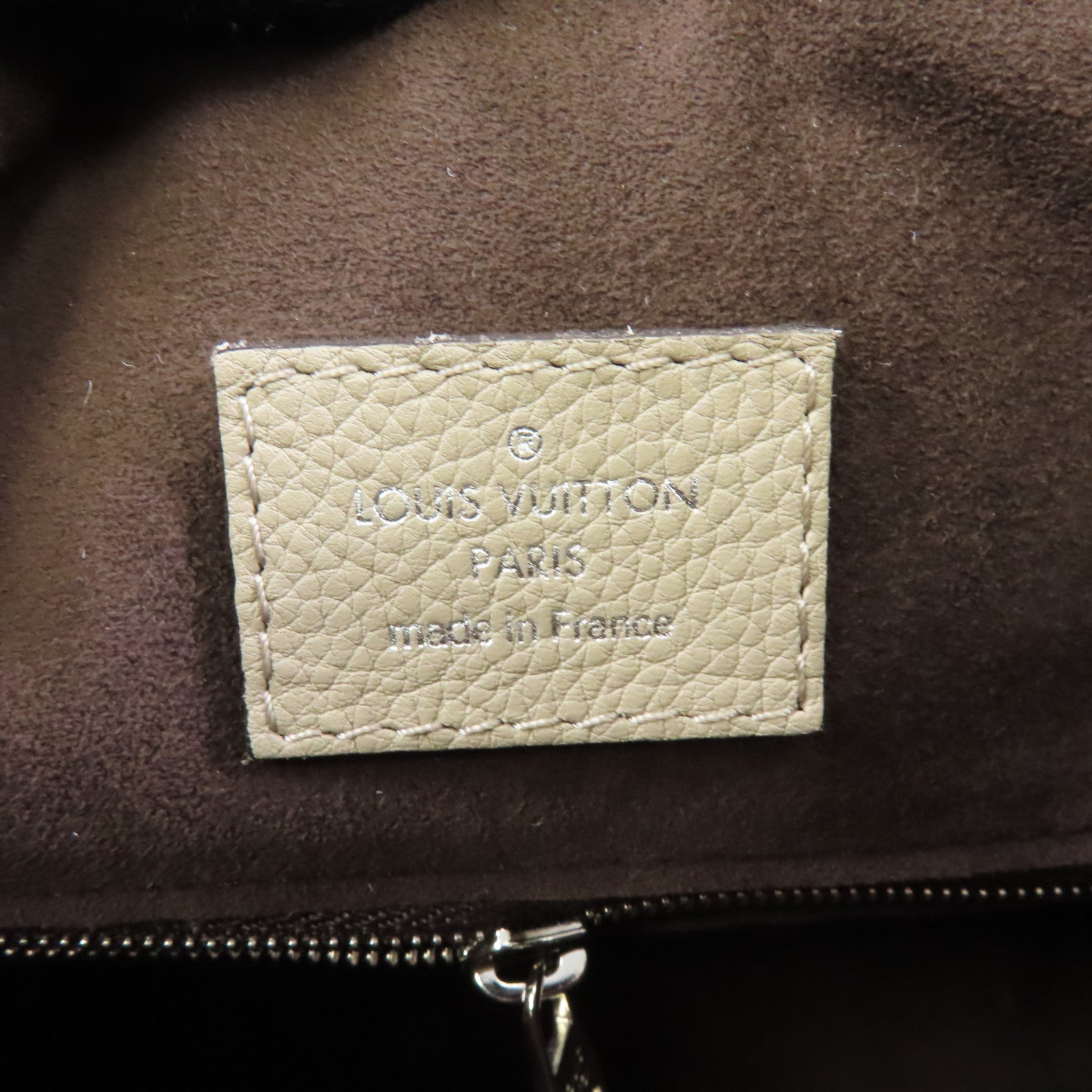 LOUIS VUITTON 【激減優惠】Mahina/皮革Babylone Chain BB銀扣手挽肩背兩用袋灰色