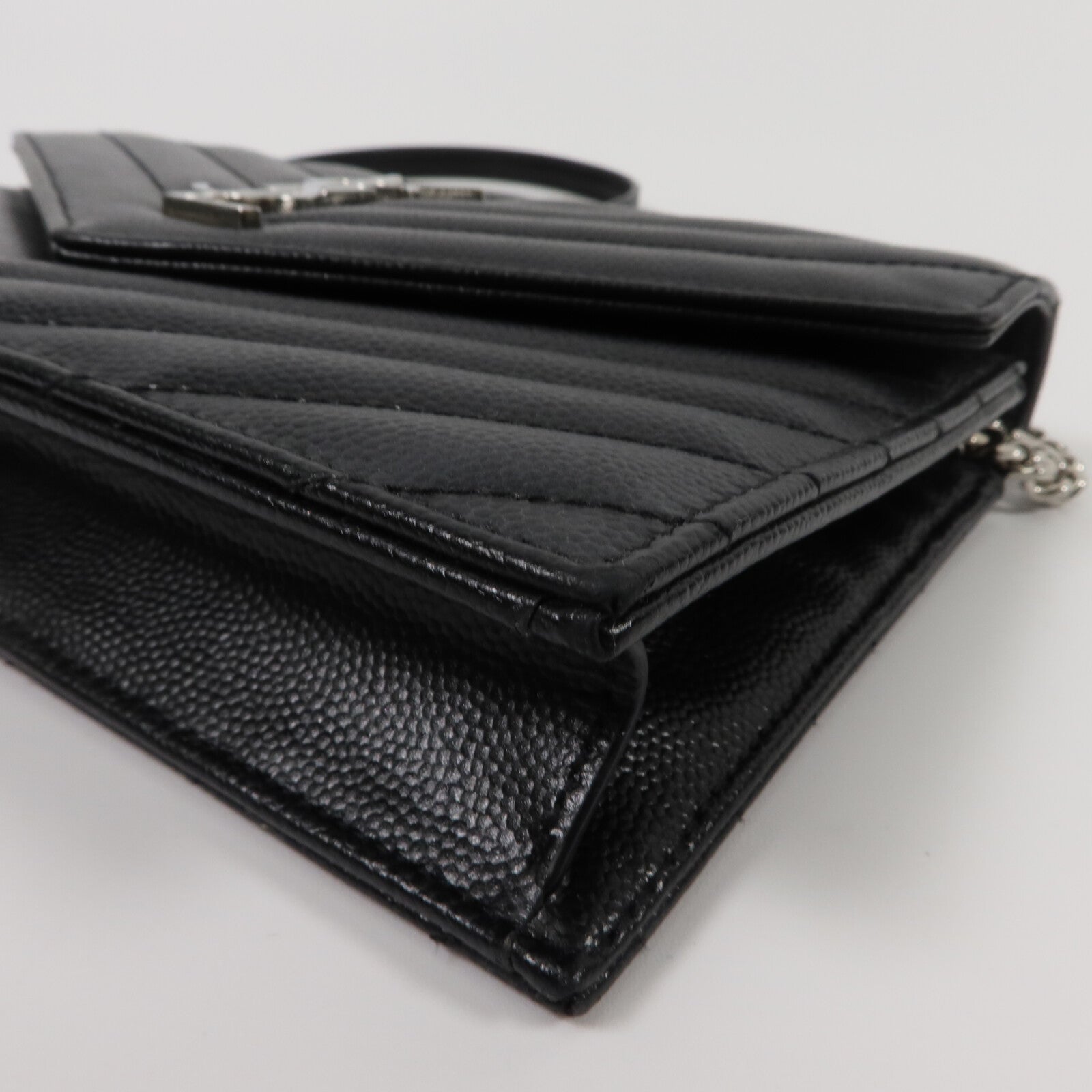 SAINT LAURENT 牛皮皮革Cassandra Envelope Chain Wallet鏈帶肩背袋