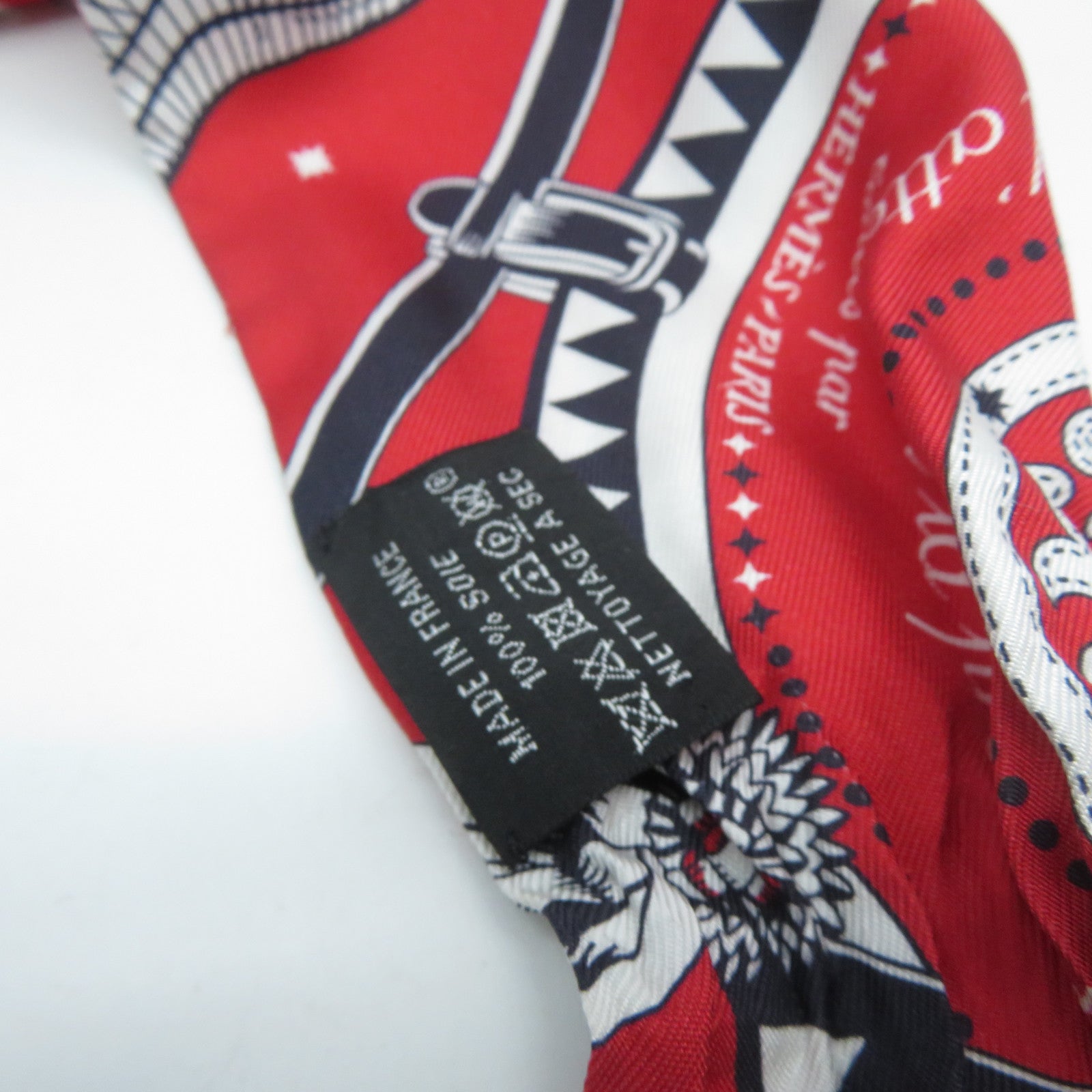 HERMES 【激減優惠】絲質Maxi Twilly Scarf絲巾紅色/橙色/粉紅色