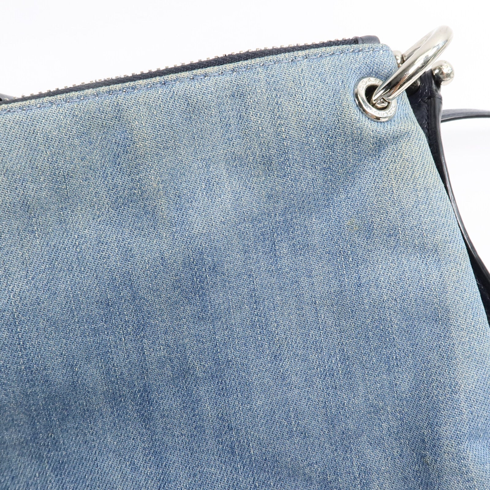 COACH 牛仔布Shoulder Bag肩背袋