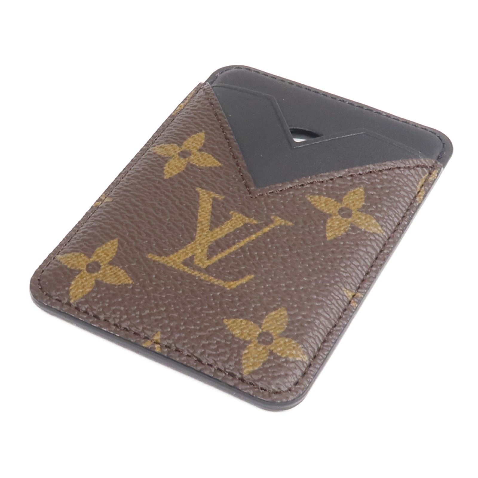 LOUIS VUITTON Monogram Macassar Magnetic Card Holder卡片套