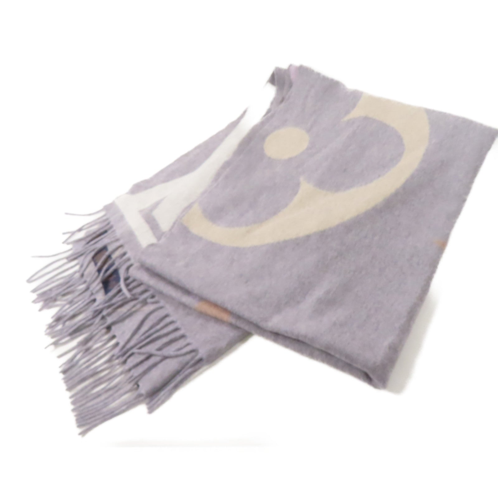 LOUIS VUITTON 羊絨The Ultimate Scarf 180x70圍巾灰色