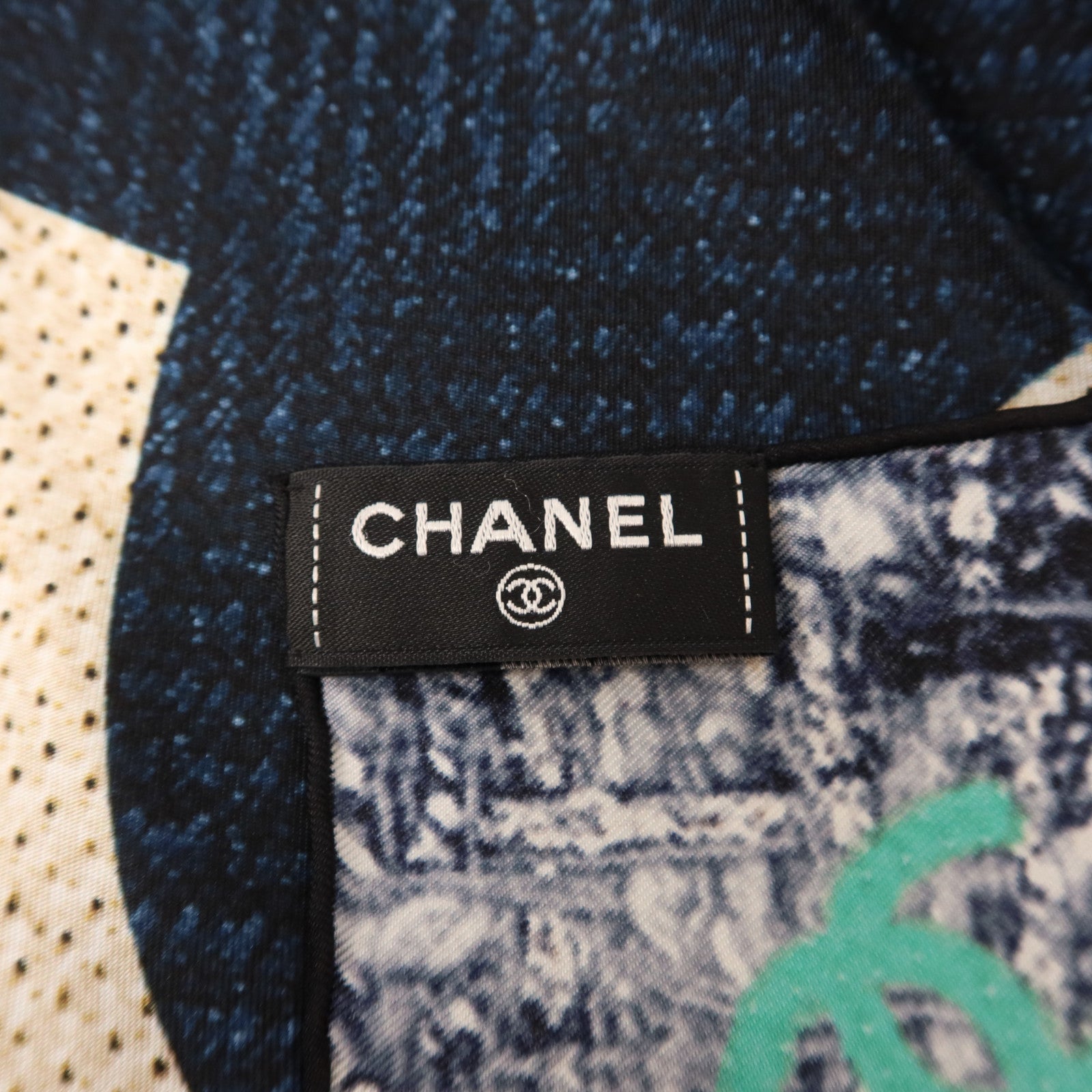 CHANEL 絲質Tweed Silk Scarf絲巾