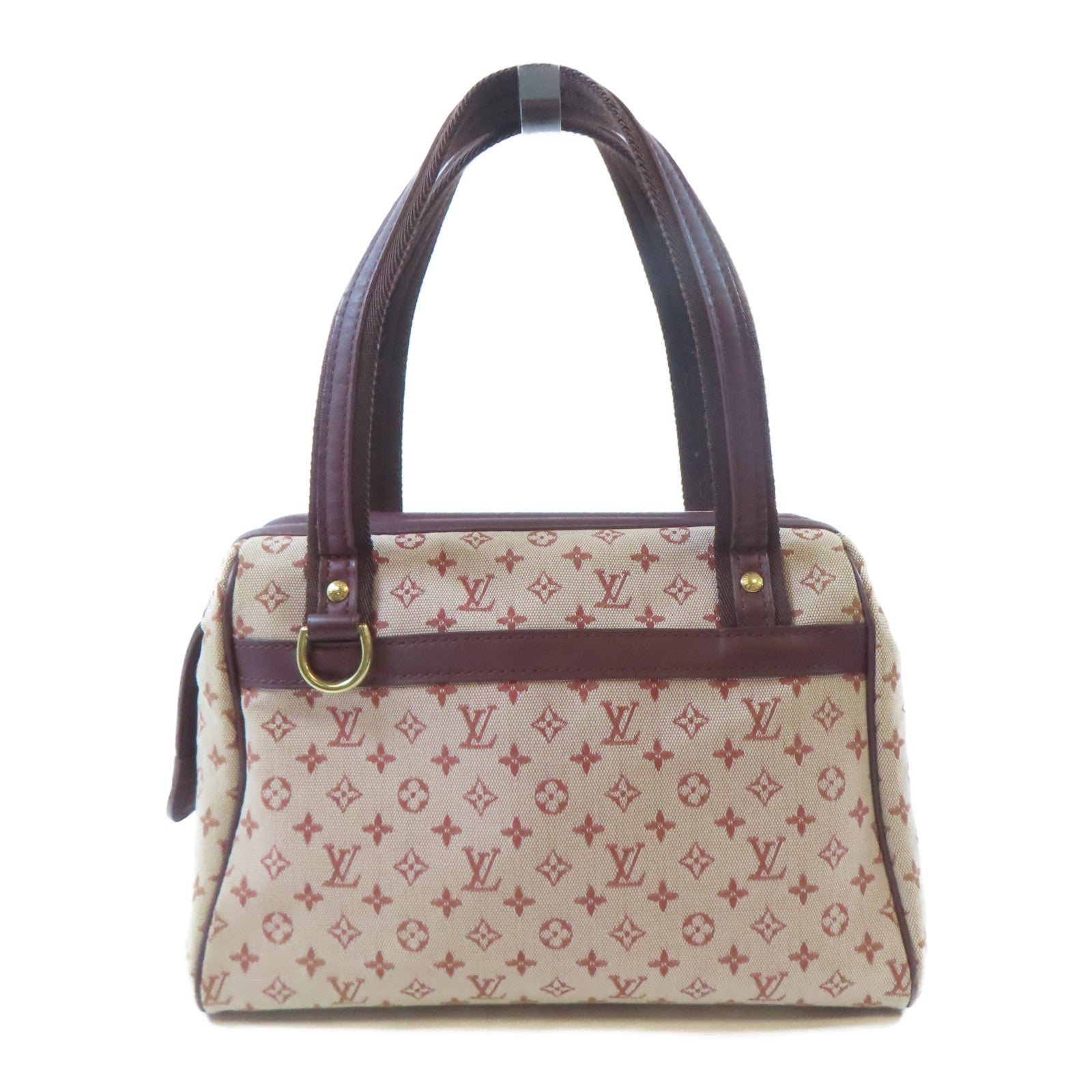 LOUIS VUITTON Monogram Mini Josephine PM金扣手挽袋紅色