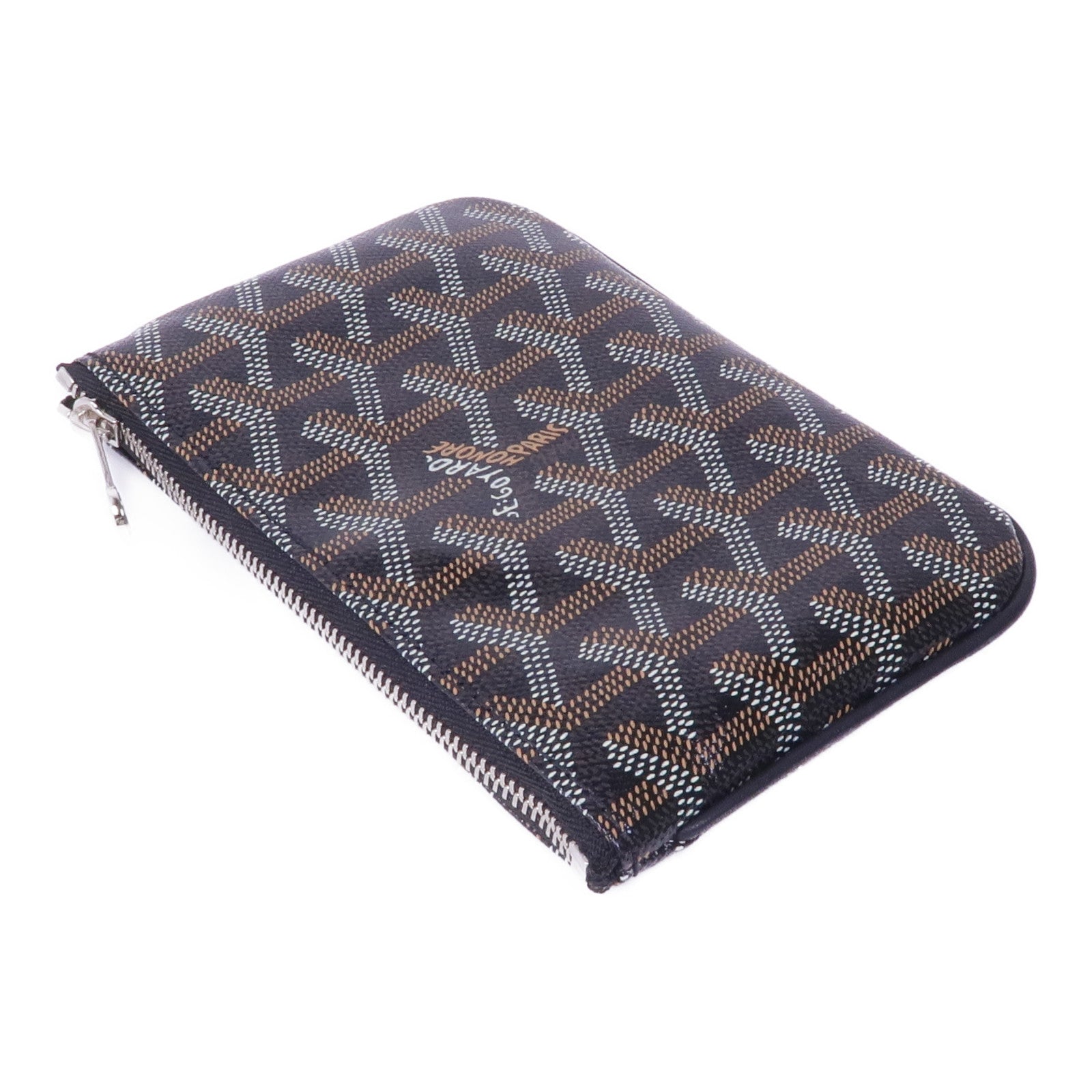 GOYARD 塗層帆布Pouch銀扣手拿包