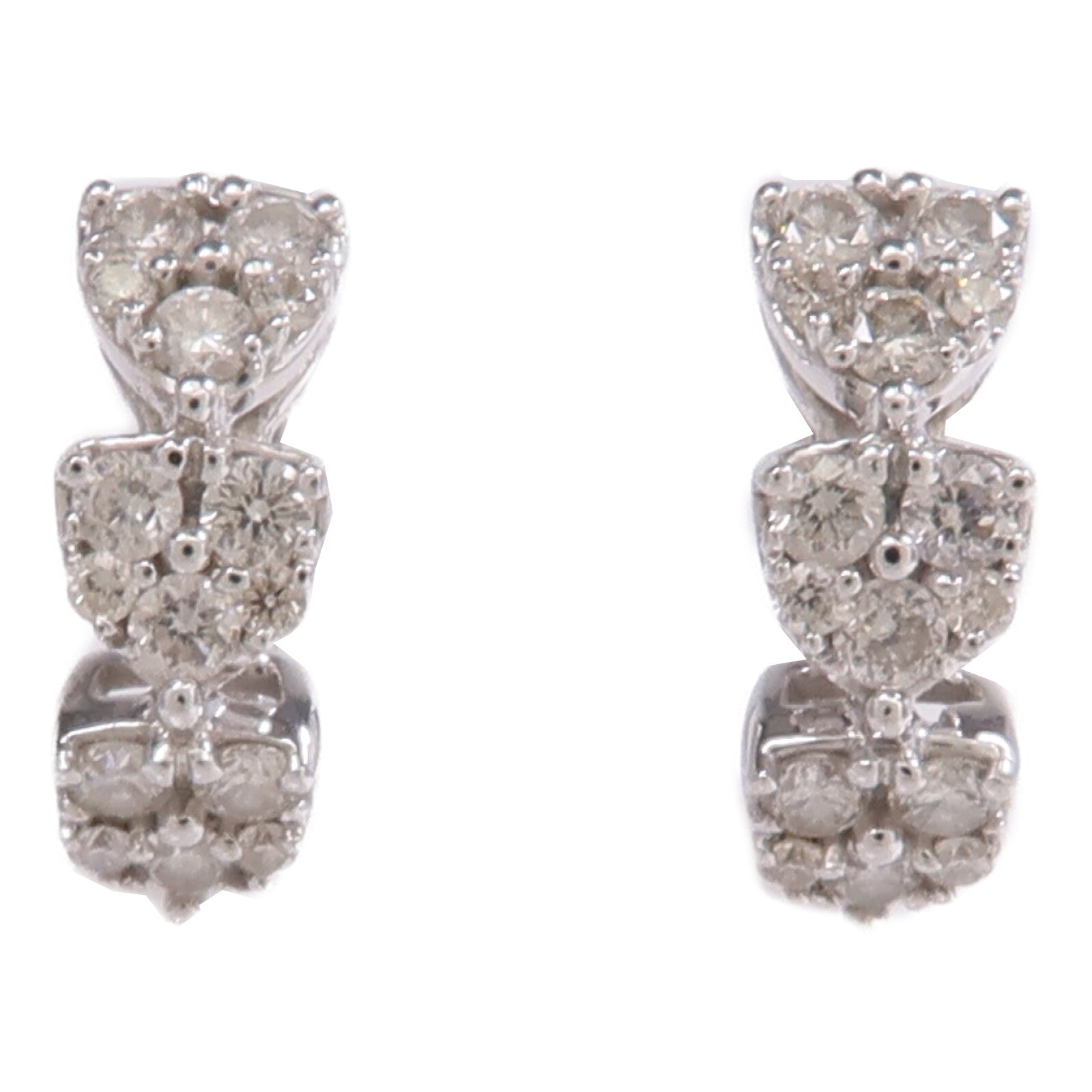 JEWELRY 18K白金Diamond Earrings鑽石耳環