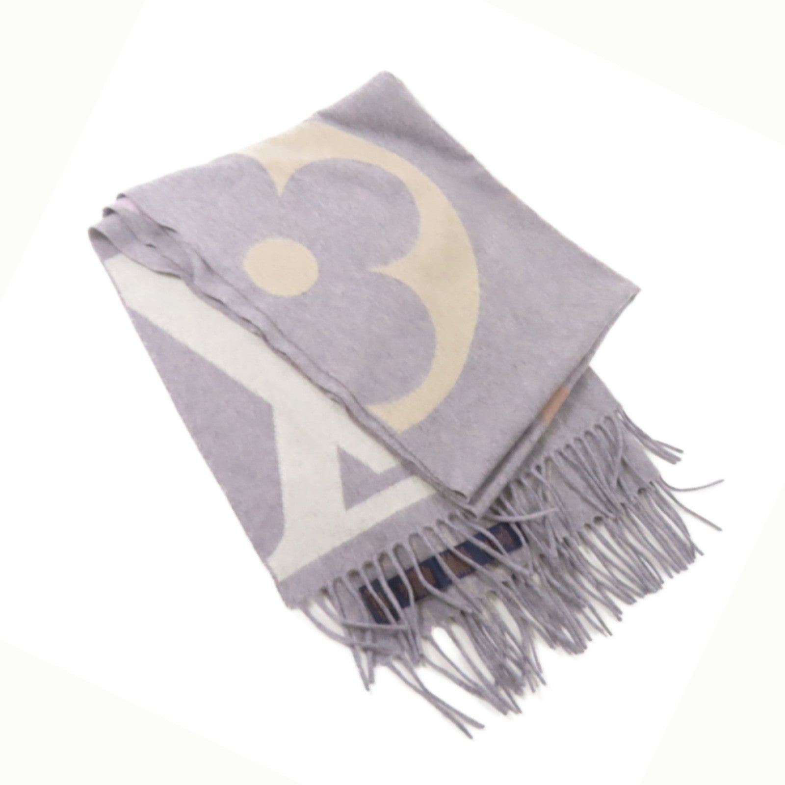 LOUIS VUITTON 羊絨The Ultimate Scarf 180x70圍巾灰色