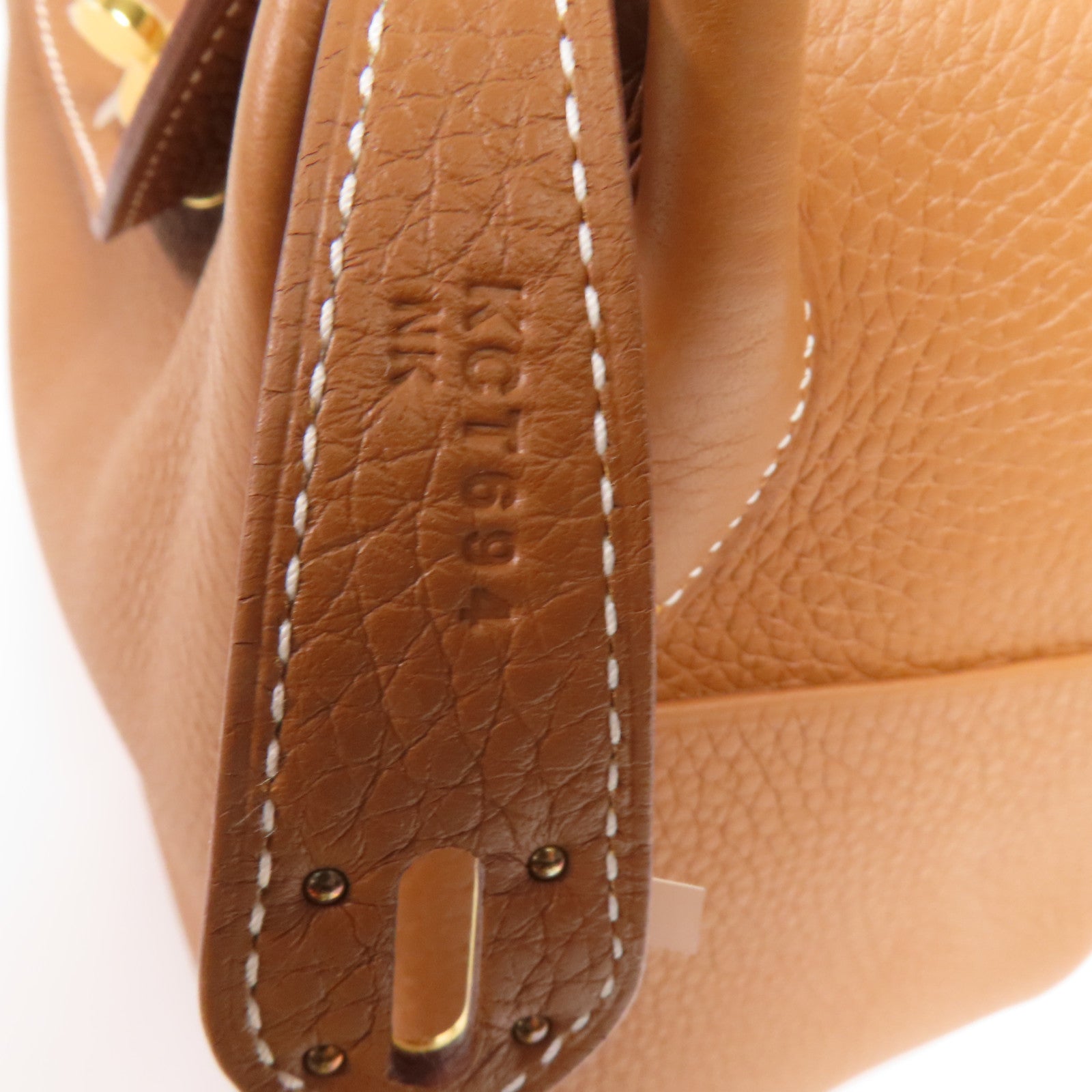 HERMES Clemence皮革Lindy 26金扣手挽肩背兩用袋Gold