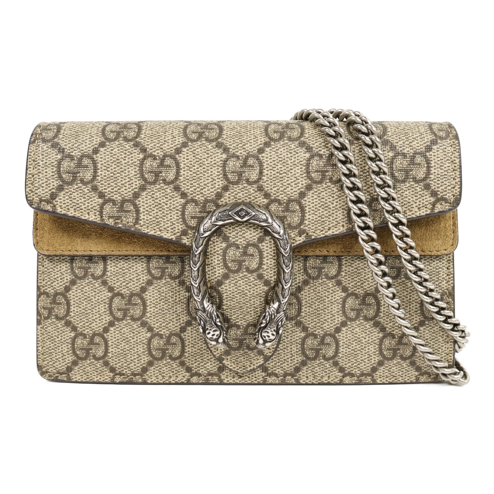 GUCCI 塗層帆布Dionysos Super Mini鏈帶肩背袋