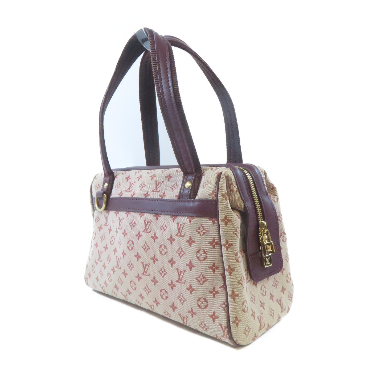 LOUIS VUITTON Monogram Mini Josephine PM金扣手挽袋紅色