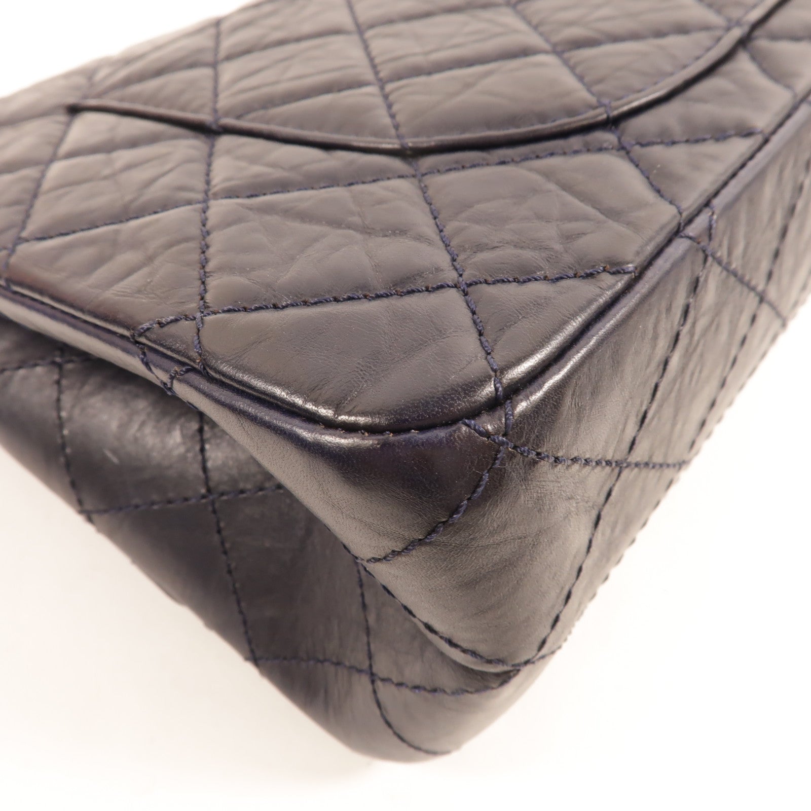 CHANEL 牛皮皮革Chanel 2.55 Large鏈帶肩背袋
