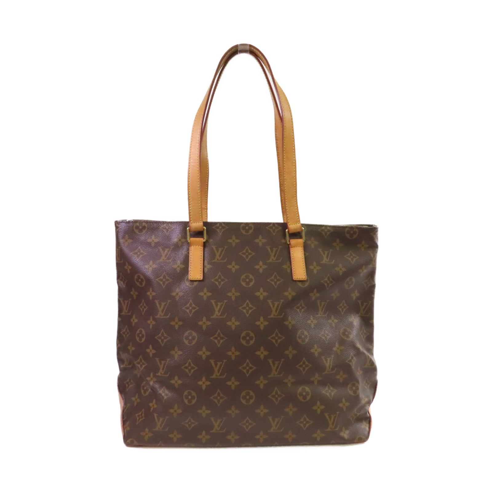 LOUIS VUITTON Monogram Cabas Mezzo Tote Bag金扣肩背袋啡色