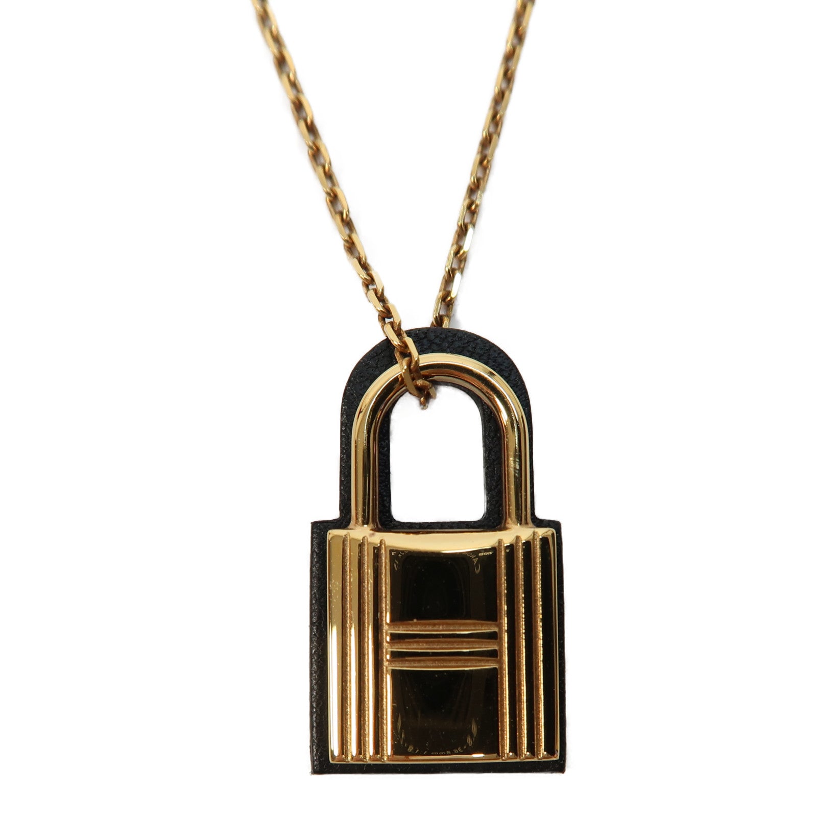 HERMES 金屬Necklace項鍊黑色/金色