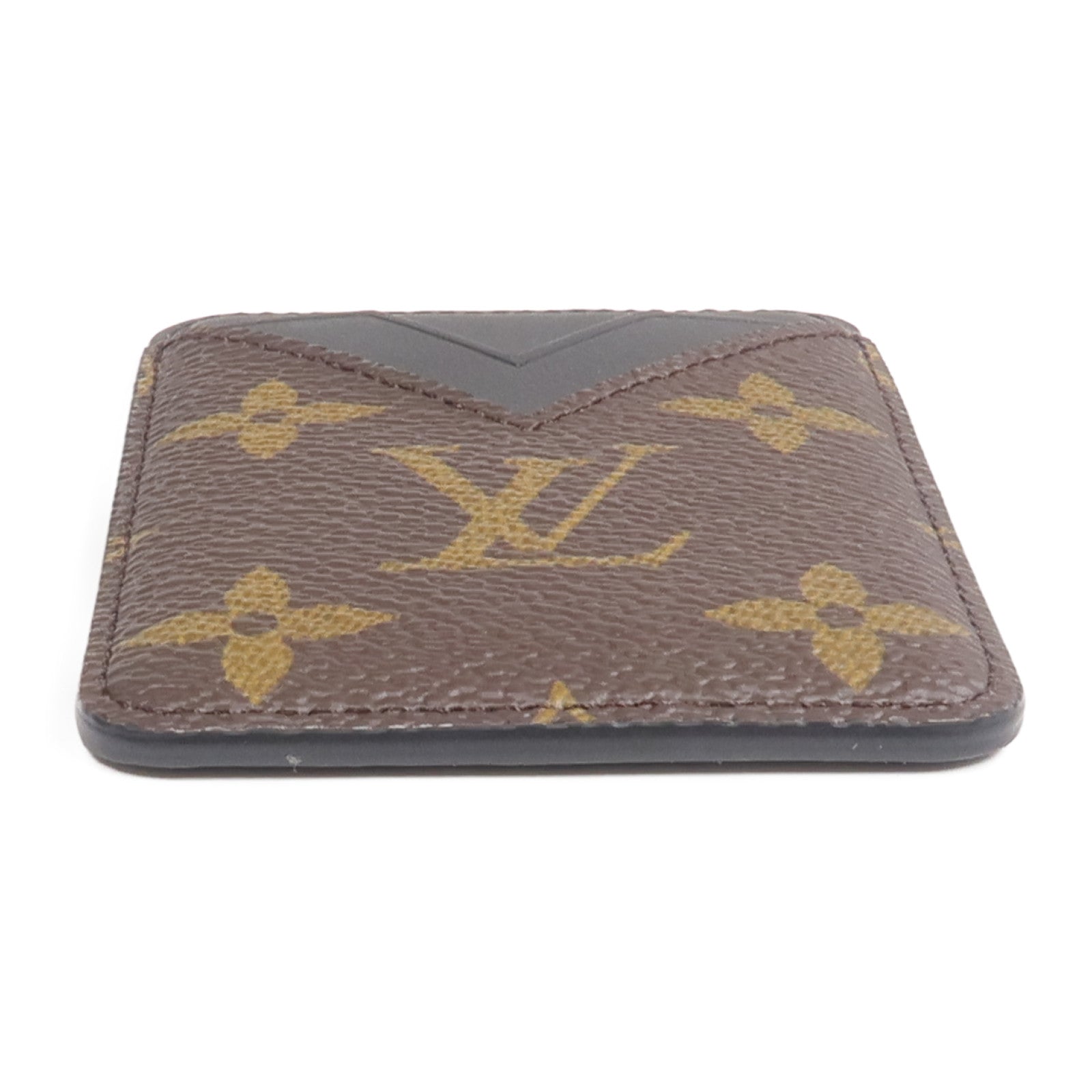 LOUIS VUITTON Monogram Macassar Magnetic Card Holder卡片套