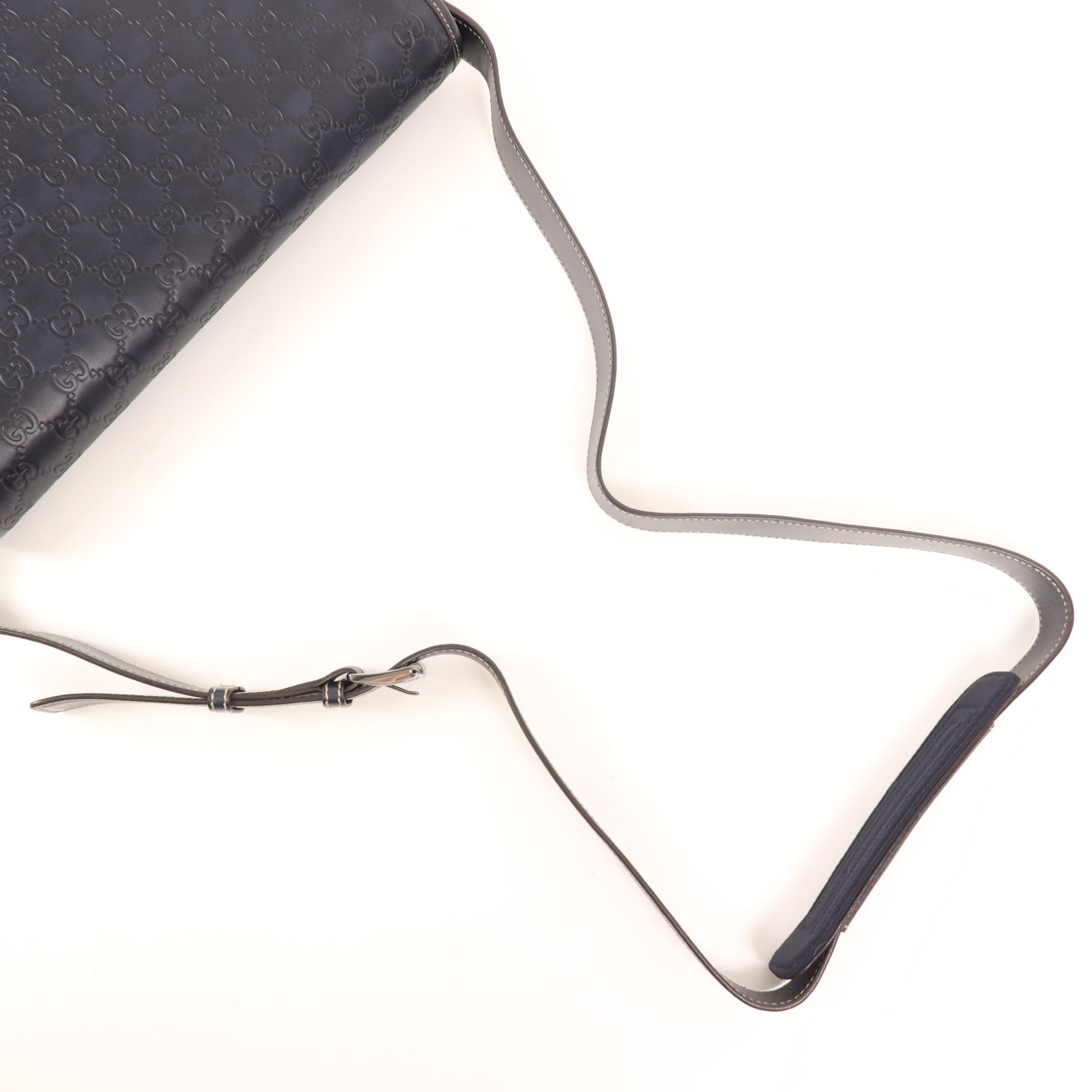 GUCCI 牛皮皮革Shoulder Bag銀扣肩背袋